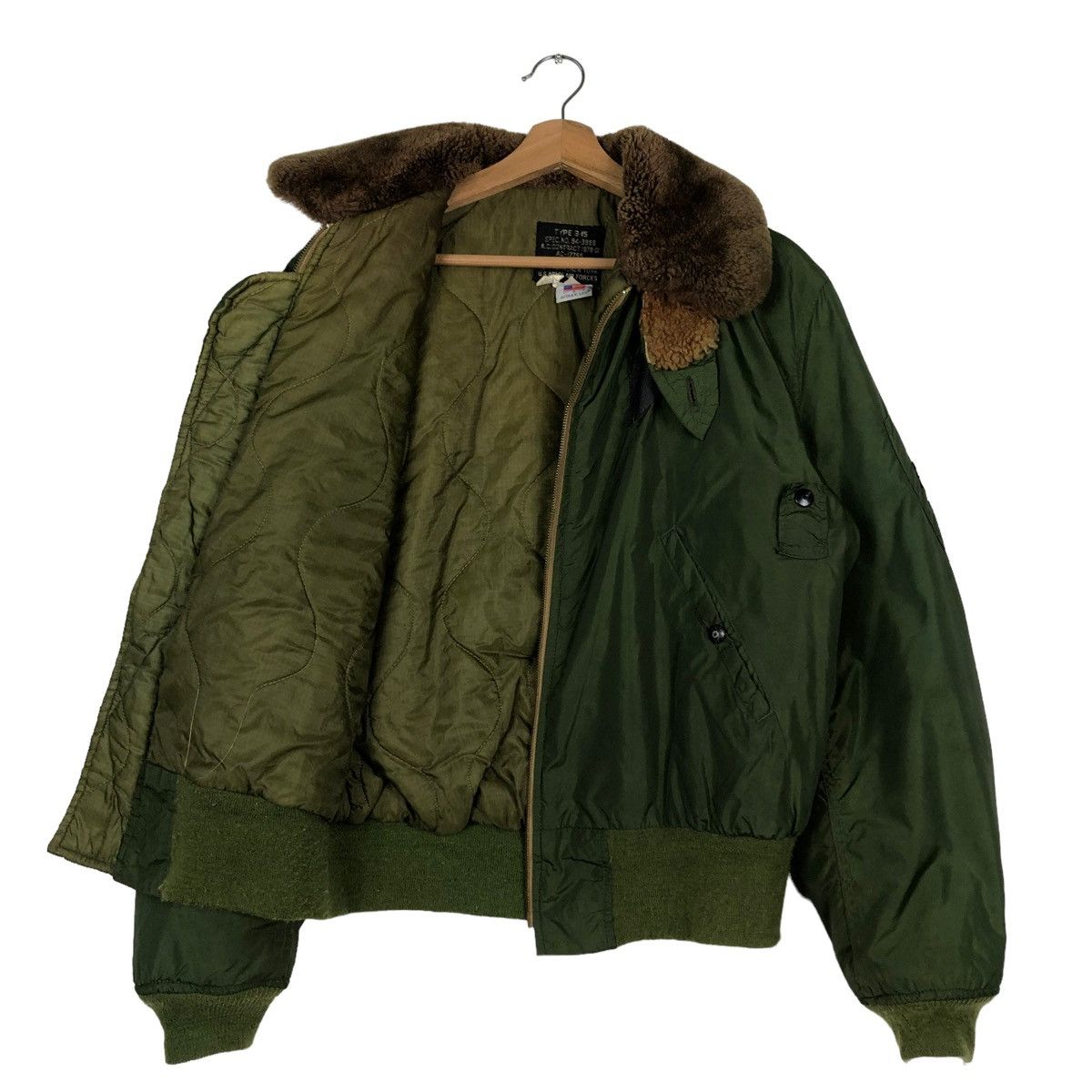 Avirex 🔥VINTAGE 70’s AVIREX USA BOMBER JACKET MINK FUR COLLAR Size US M / EU 48-50 / 2 - 11 Thumbnail