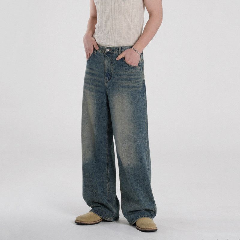 Japanese Brand × Jean Retro straight leg loose wide leg jeans Size US 32 / EU 48 - 5 Thumbnail
