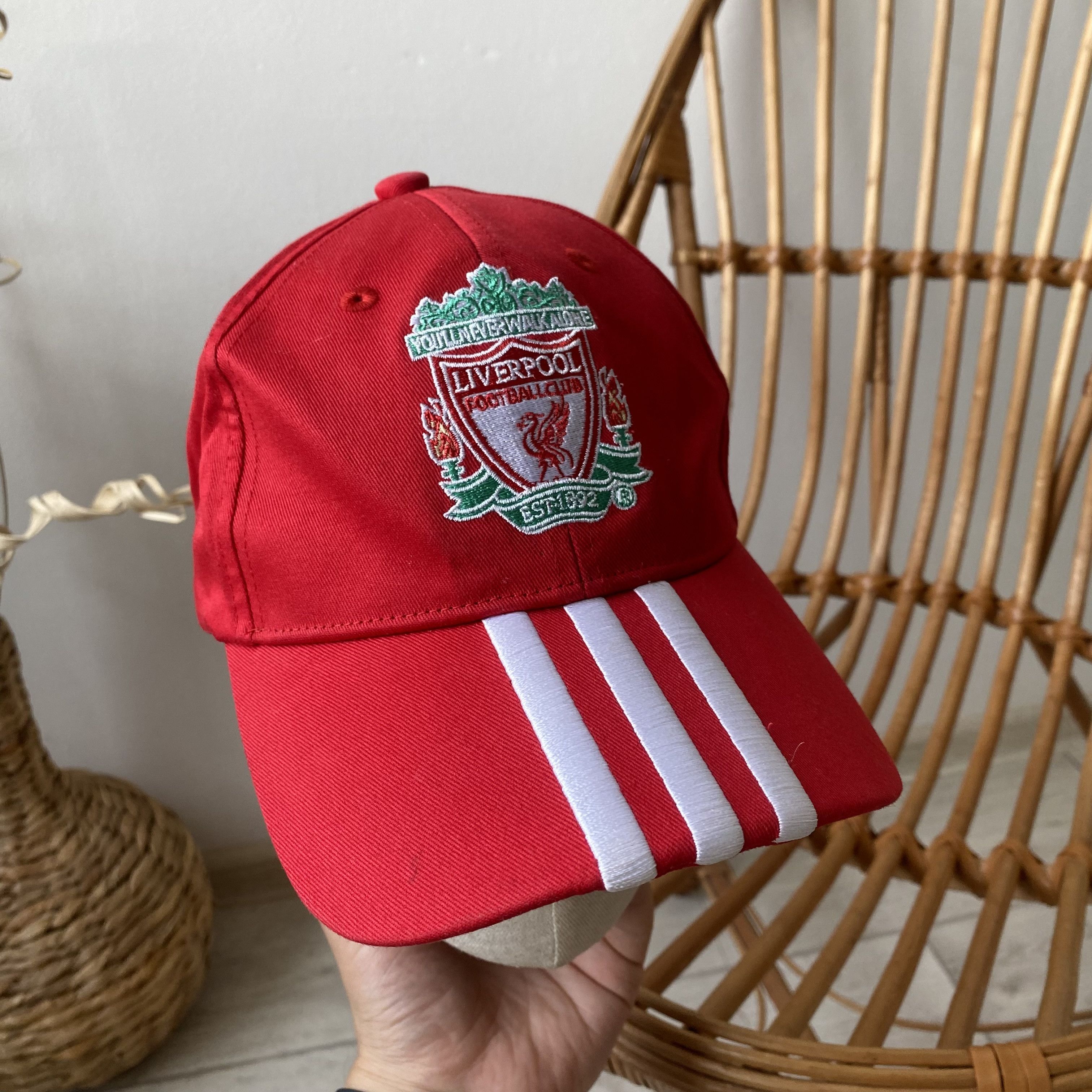 Adidas Blockore Adidas Liverpool FC Cap Jersey Hat Football Size ONE SIZE - 3 Thumbnail