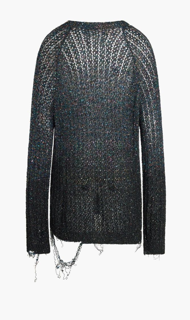 Maison Margiela o1y0625 Crewneck Sweater in Black Size XS / US 0-2 / IT 36-38 - 2 Thumbnail