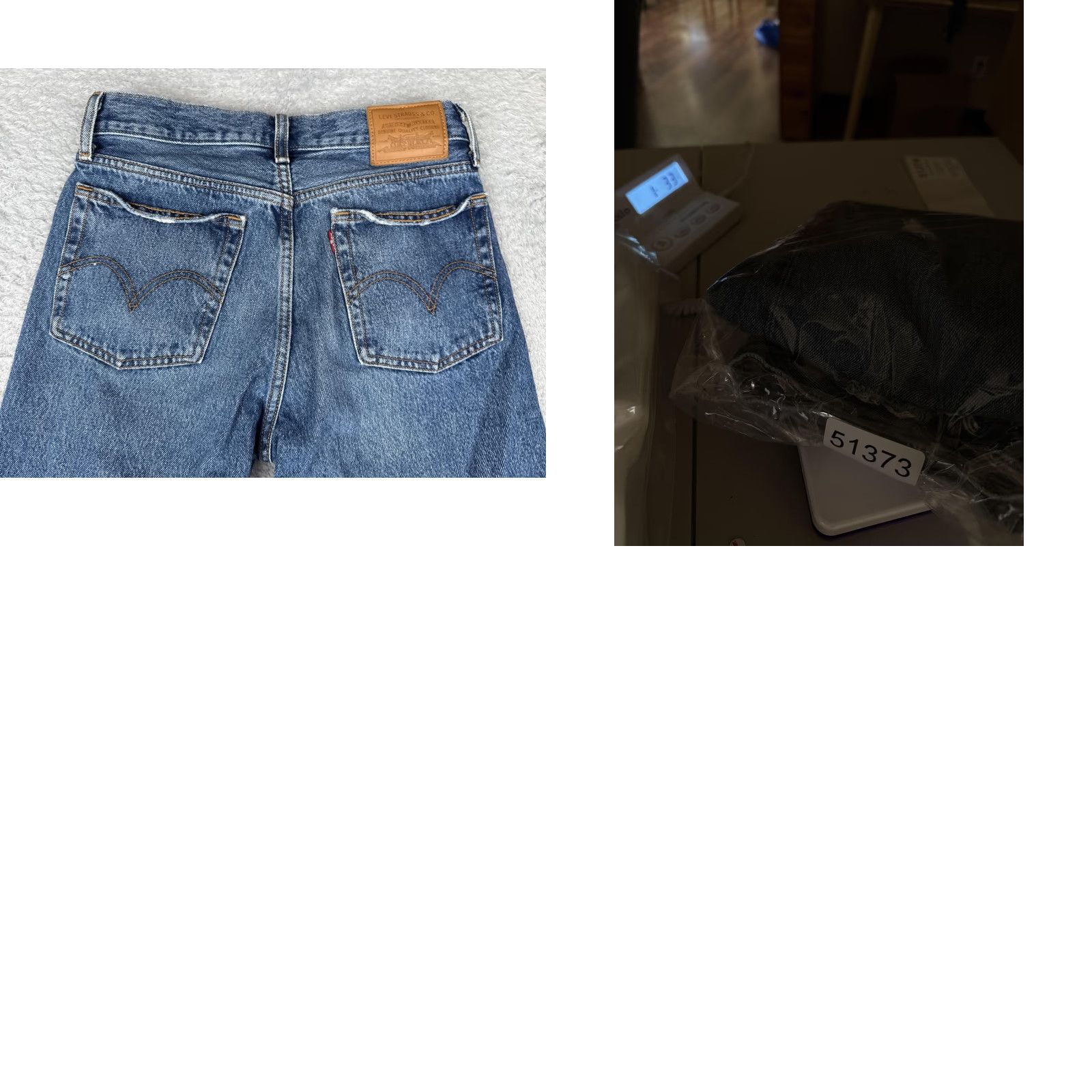 Levi's Levis Premium Jeans Womens 26 Blue Wedgie Straight High Rise Distressed Raw Hem Size 26" / US 2 / IT 38 - 11 Thumbnail