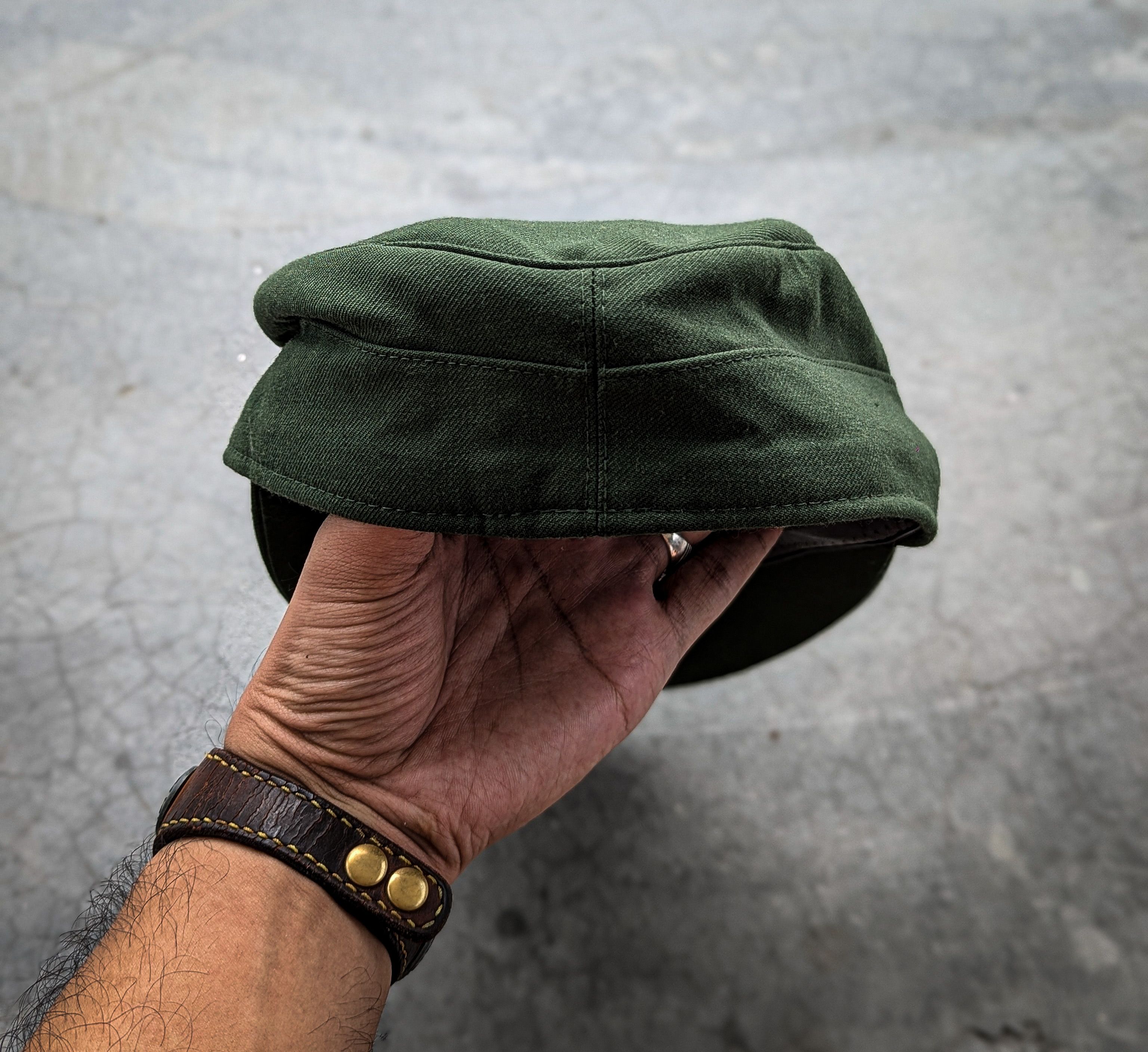 Vintage Vintage 80's WWII Alkero German Military Hat Size ONE SIZE - 4 Thumbnail