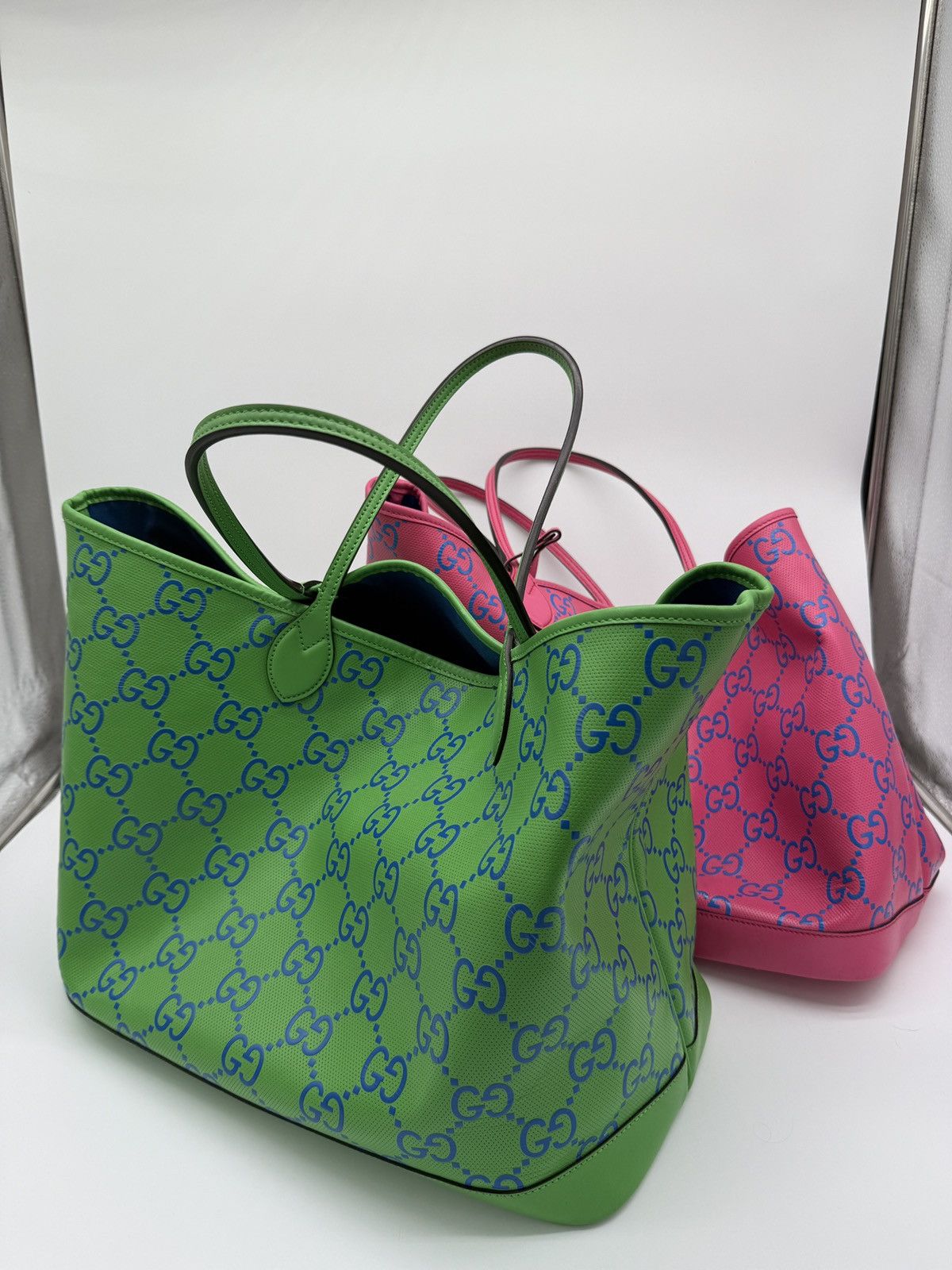 Gucci Gucci Green & Blue Monogram Tote Size ONE SIZE - 11 Thumbnail
