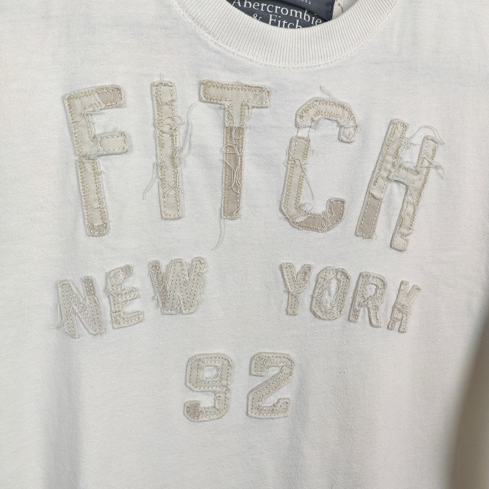 Abercrombie & Fitch Vintage Y2K Abercrombie & Fitch Musle T-Shirt Size XXL Cream Size US XXL / EU 58 / 5 - 2 Thumbnail