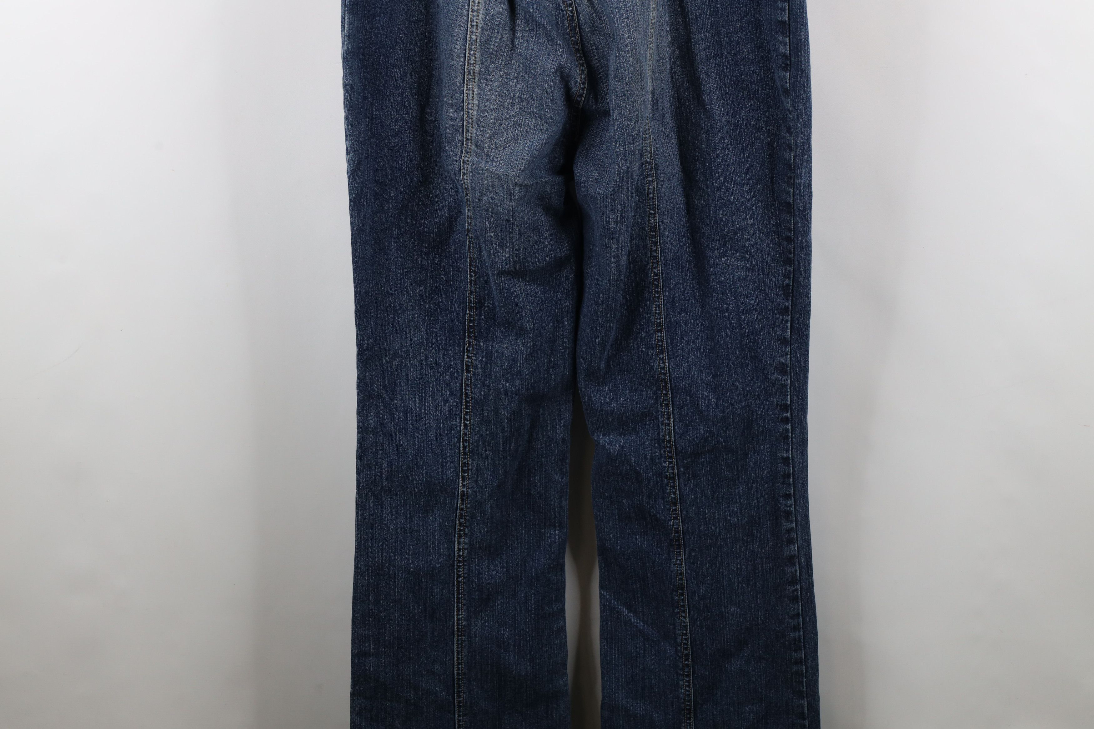 Guess × Vintage Vintage 90s Y2K Guess Flared Denim Jumpsuit Coveralls Size 28" / US 6 / IT 42 - 19 Thumbnail