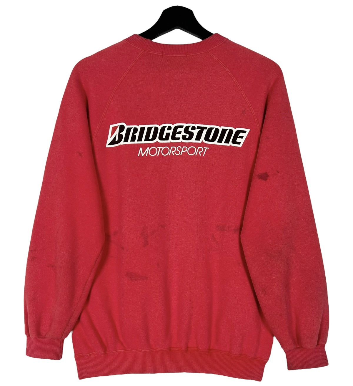 Gear for Sports 80s Vintage Distressed Bridgestone Motorsport Sweatshirt Size US M / EU 48-50 / 2 - 1 Thumbnail