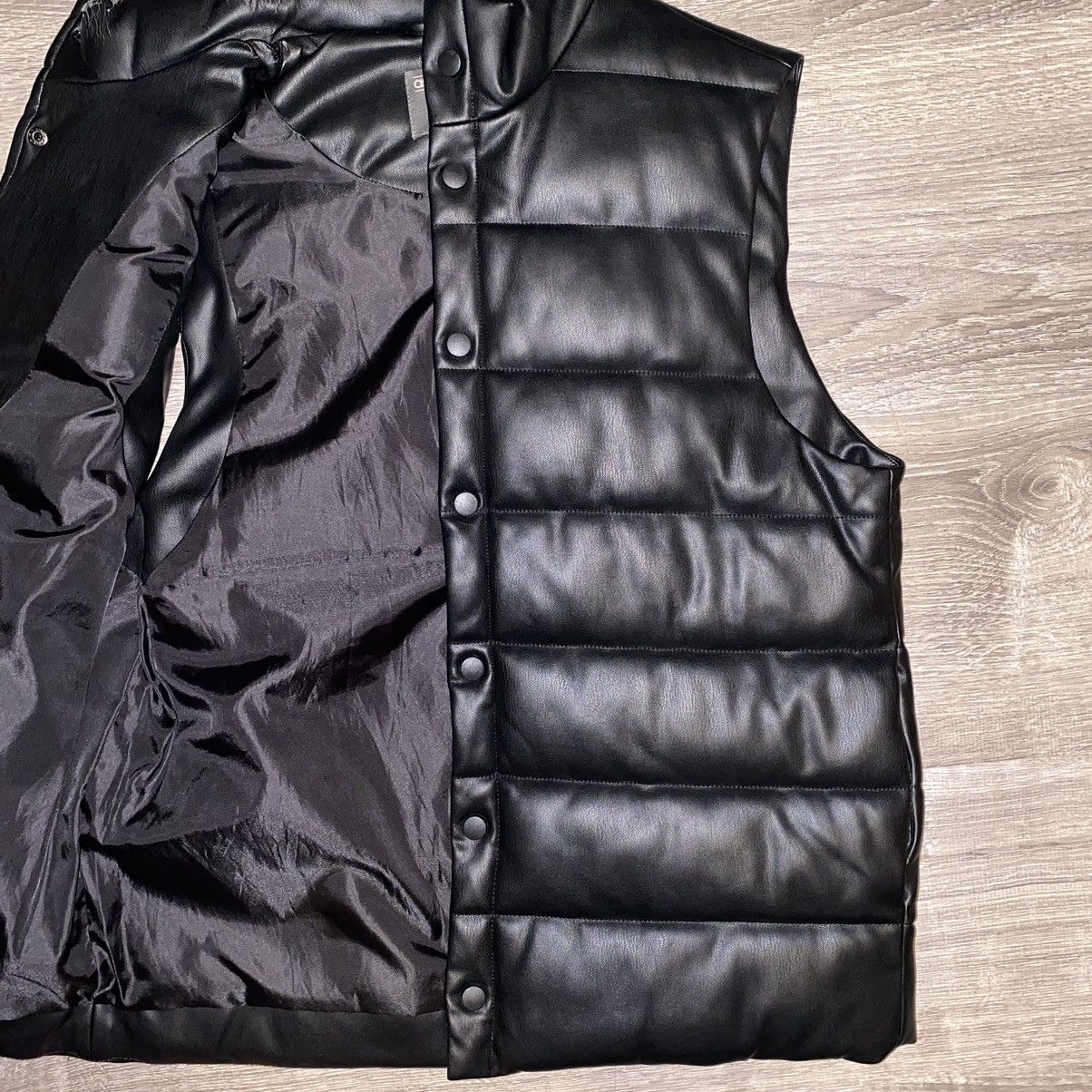 Asos ASOS Faux Leather Puffer Vest Size US XS / EU 42 / 0 - 3 Thumbnail