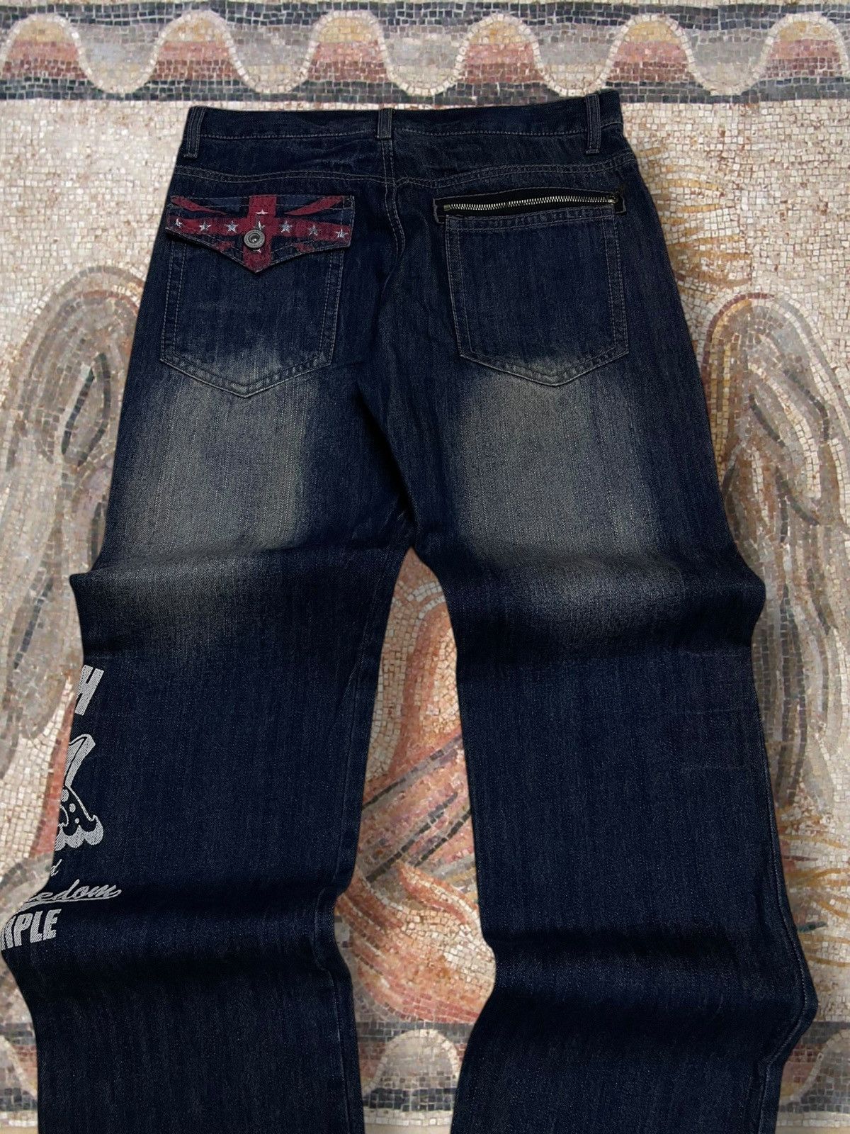Hysteric Glamour Vintage Og 90s Designer Japan Back & Forth Distressed Denim Size US 31 - 11 Thumbnail