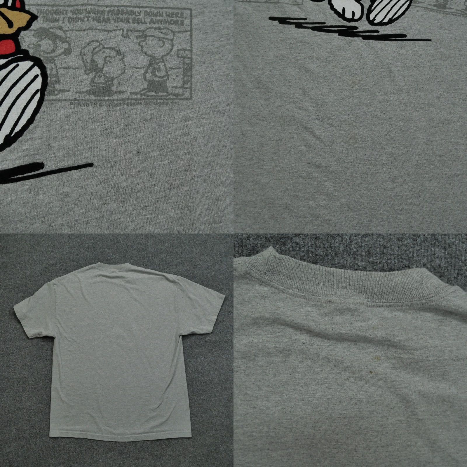 Peanuts Vintage Peanuts Snoopy T-Shirt Mens XL Gray Santa Christmas 90s Art Theme Mens Size US XL / EU 56 / 4 - 8 Thumbnail