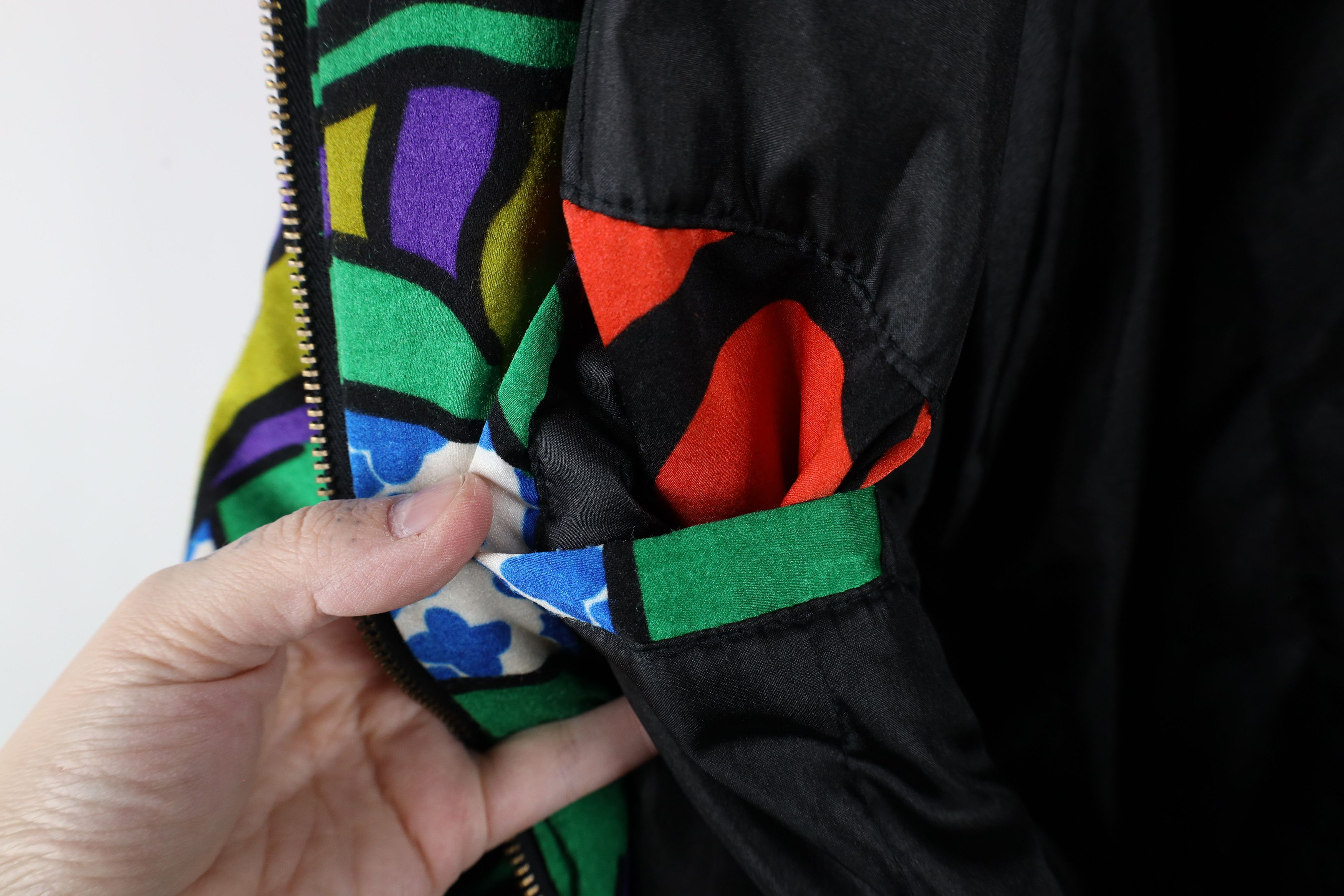 Vintage Vintage 90s Streetwear Rainbow Abstract Parka Jacket Size S / US 4 / IT 40 - 13 Thumbnail