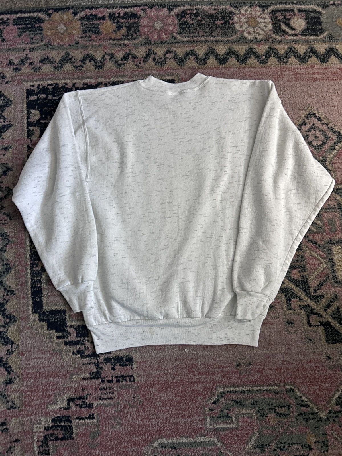Vintage Vintage 90s Oneita Power-Sweats Night Lights Wolf Sweatshirt Size US XL / EU 56 / 4 - 4 Thumbnail