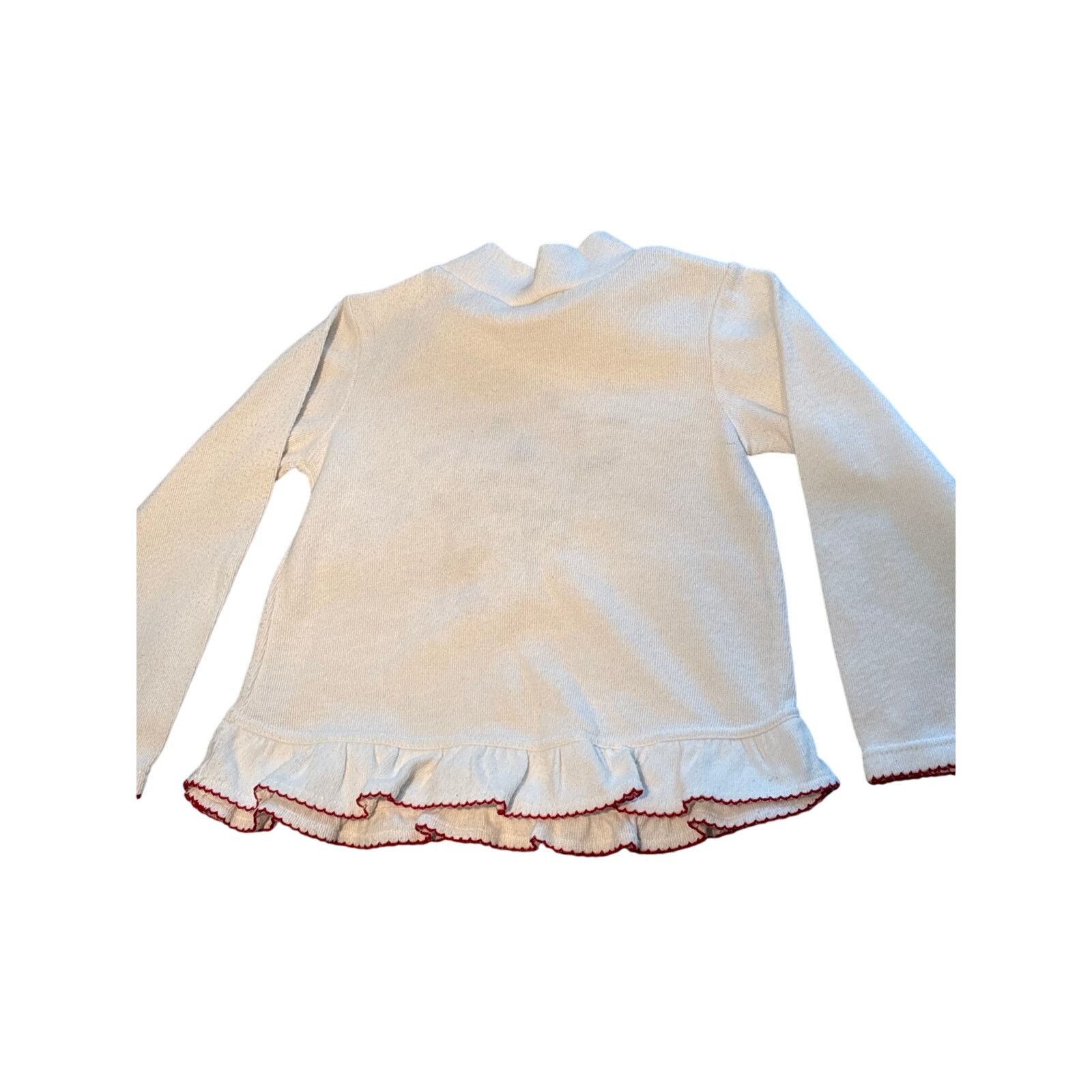 Warner Bros Youth girls, Tweety Bird floral embroidered frilly sweater Size M / US 6-8 / IT 42-44 - 4 Thumbnail