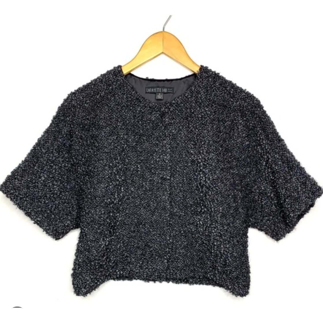 Lafayette 148 Lafayette 148 New York Black Jacket Virgin Wool Mohair 4 Size S / US 4 / IT 40 - 1 Thumbnail