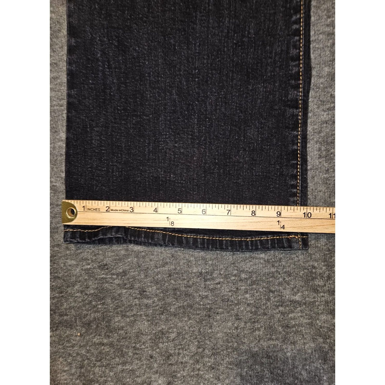 Vintage VINTAGE Phat Fashions Silver Label Bootcut Low Rise Jeans Juniors 13 Black Y2K 90's Size 34" / US 12 / IT 48 - 7 Thumbnail