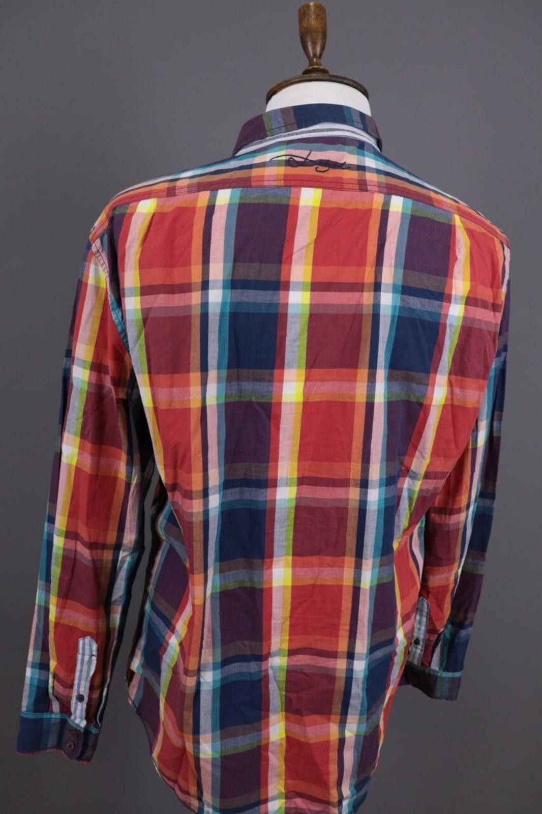 Desigual Desigual Multicolor Big Logo Check Shirt Sz XXL / 2XL Size US XXL / EU 58 / 5 - 11 Thumbnail
