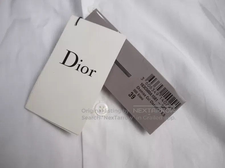 Dior Dior size 39 Classic Slim Fit White Shirt Size US S / EU 44-46 / 1 - 6 Thumbnail