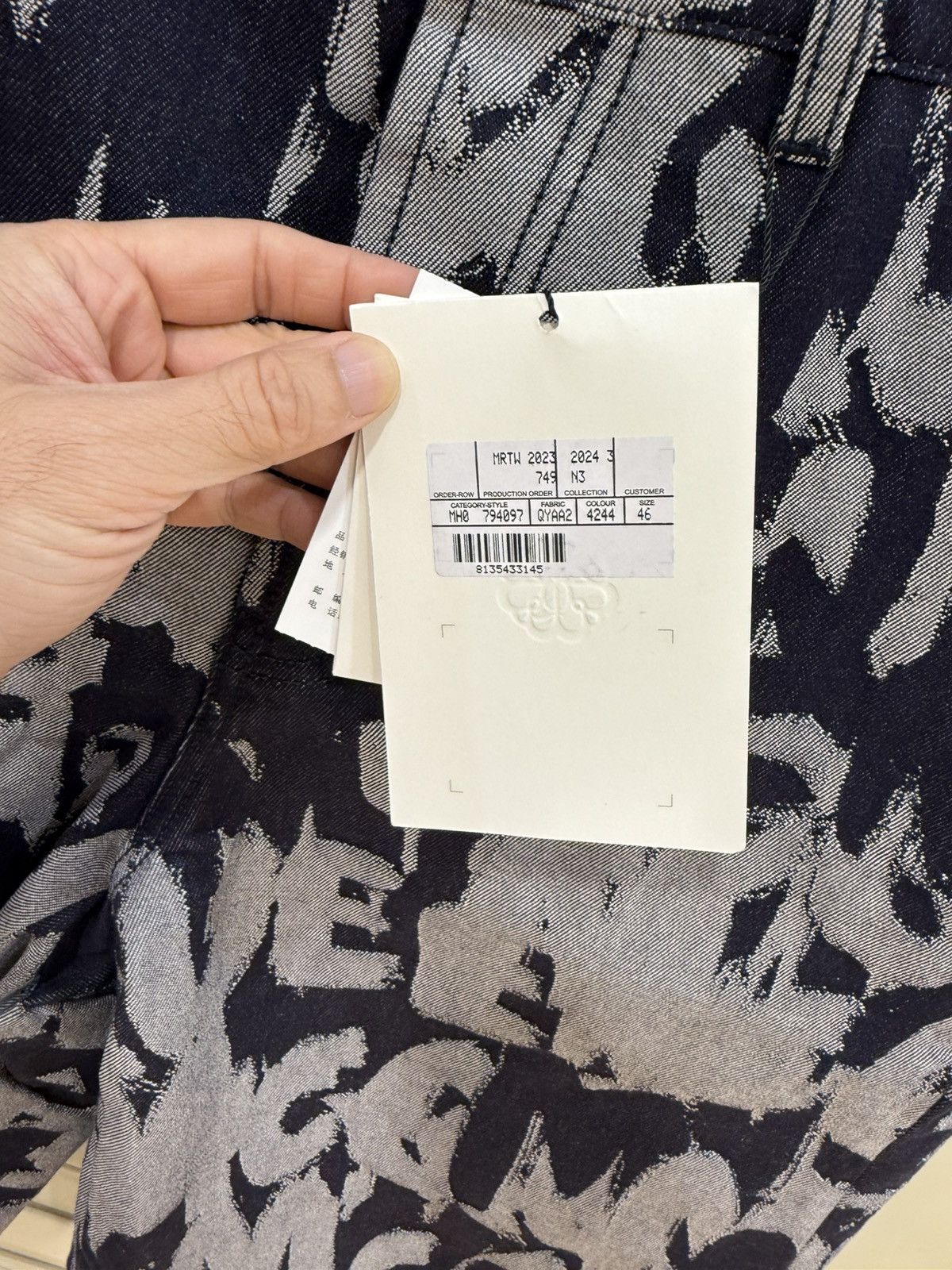 Alexander McQueen Graffati print denim shirt and shorts ，oneset size 46 Size US S / EU 44-46 / 1 - 16 Thumbnail