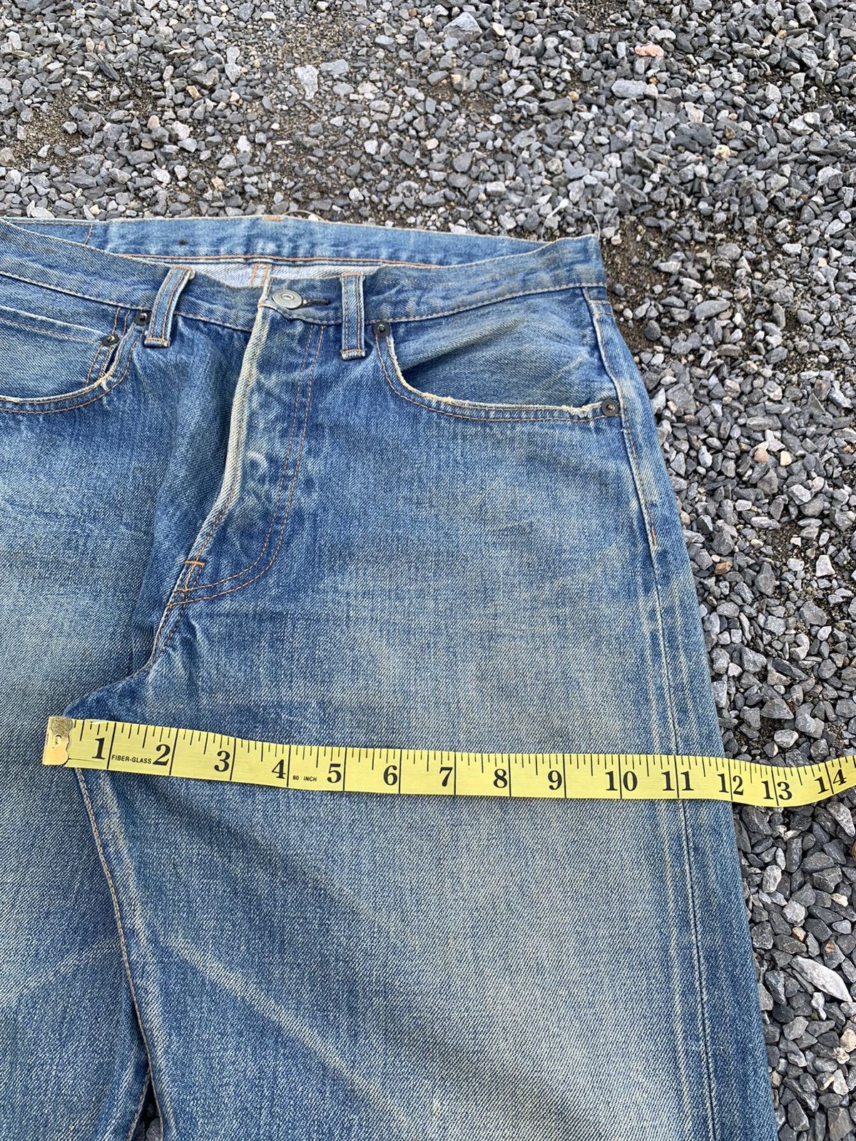 Japanese Brand VINTAGE URBAN RESEARCH SELVEDGE RUSTY JAPANESE DISTRESSED Size US 31 - 16 Thumbnail