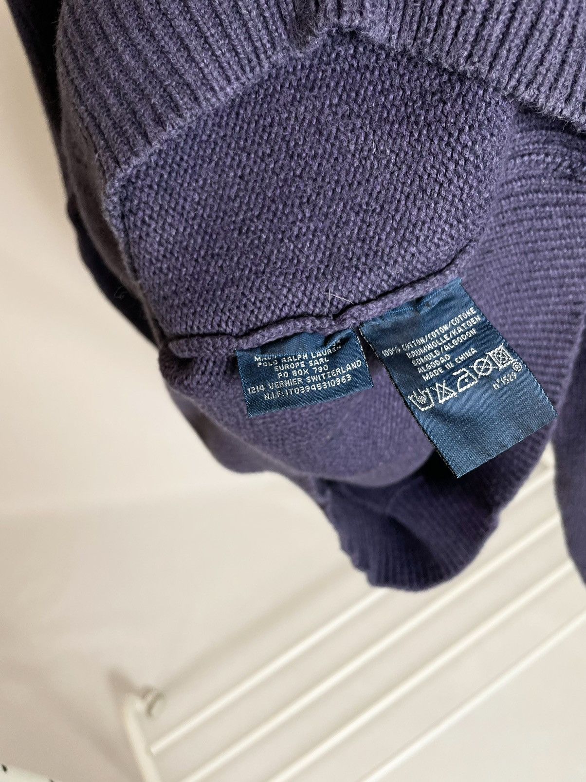 Polo Ralph Lauren Vintage 🎆 Polo by Ralph Lauren purple 1/3 zip knit sweater Size US XL / EU 56 / 4 - 8 Thumbnail