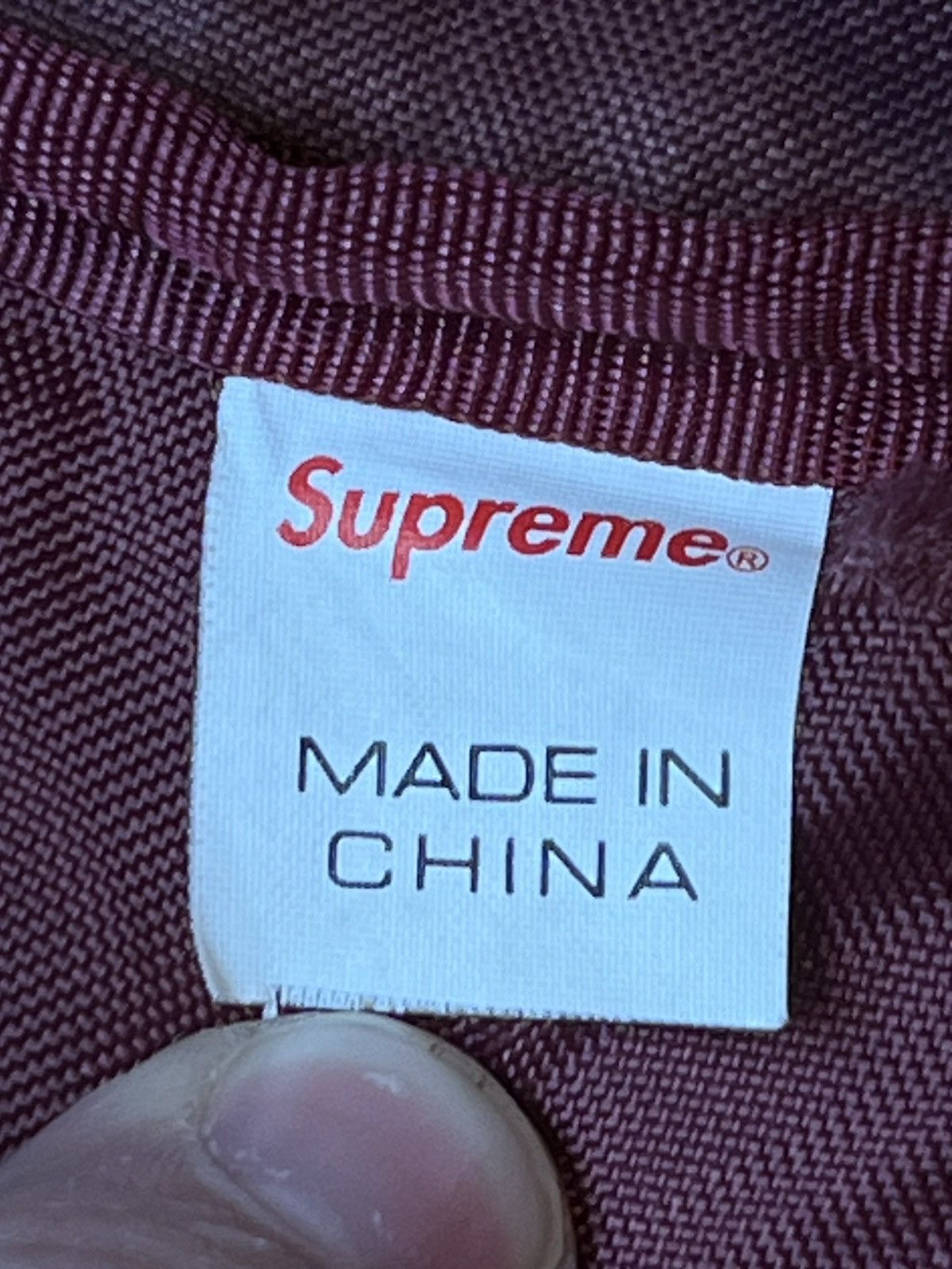 Supreme Supreme Burgundy Damier Checkered Rare Cordura Backpack FW11 Size ONE SIZE - 4 Thumbnail