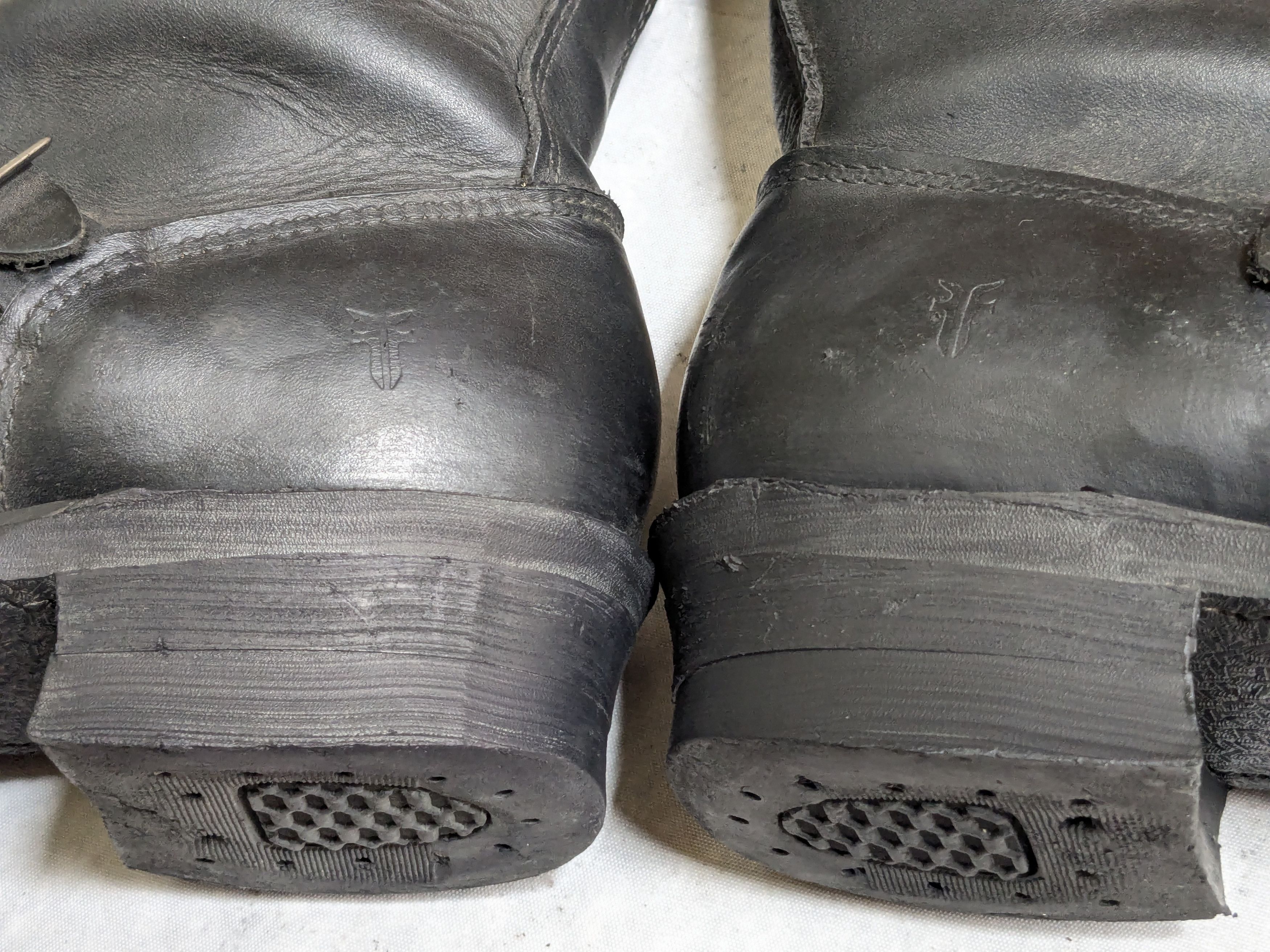 Frye Frye Engineer Boots Black Leather 10 M Leather Buckle Size US 10 / EU 43 - 8 Thumbnail