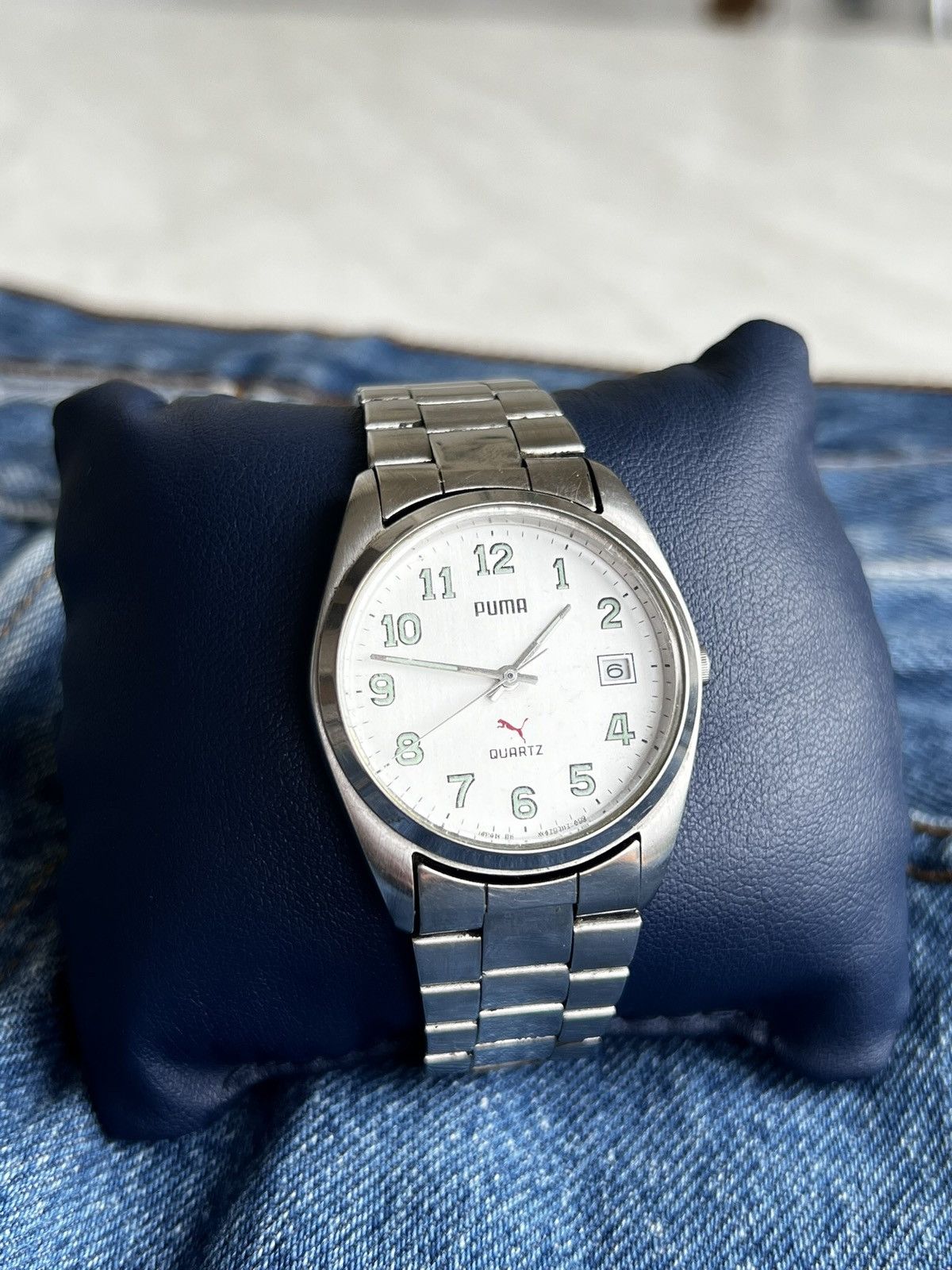 Puma 90s Puma Vintage Watch classic logo Japan y2k silver chrome Size ONE SIZE - 5 Thumbnail