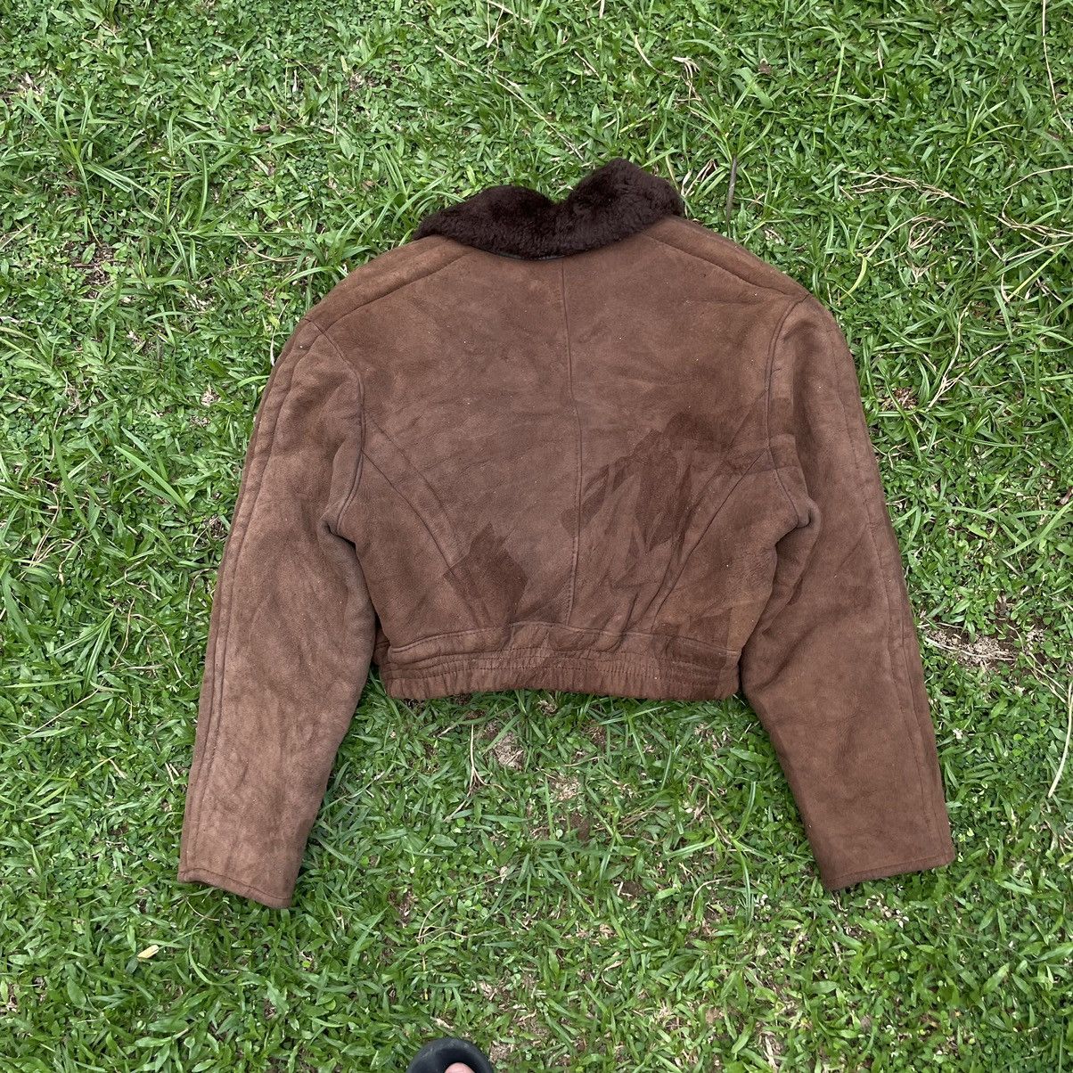 Leather Vintage O’ned Sheepskin Double Collar Biker Jacket Size US S / EU 44-46 / 1 - 10 Thumbnail