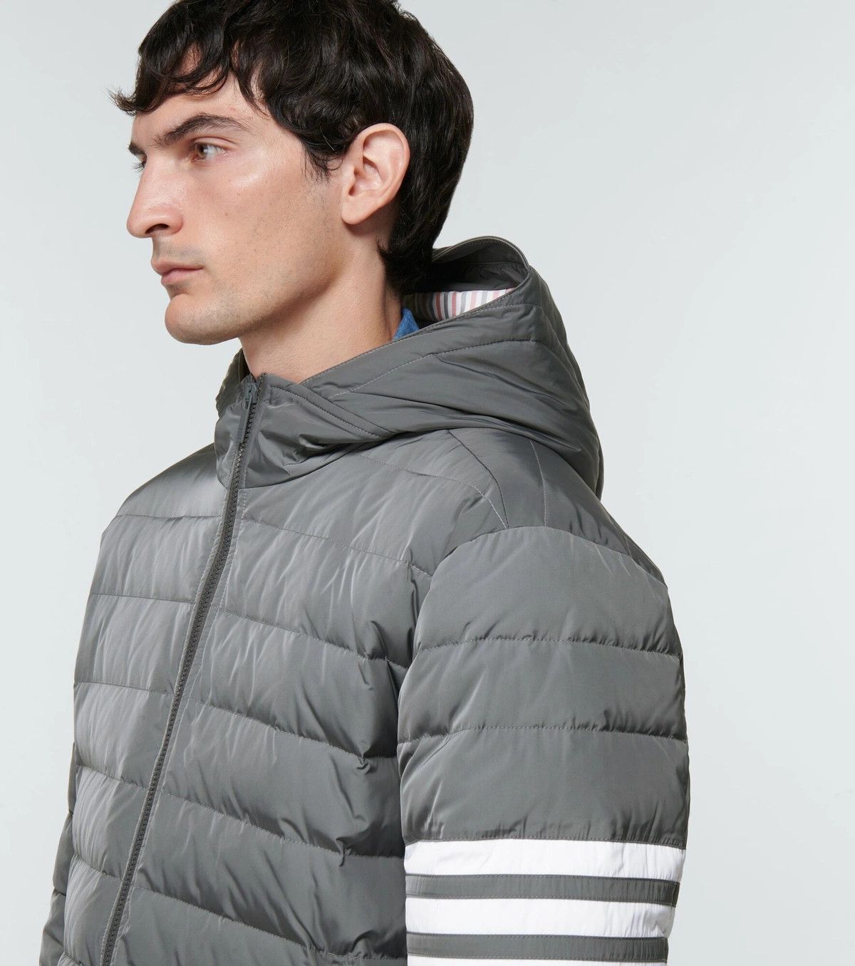 Thom Browne o1h1sh10525 Downfilled Ski Jacket in Medium Grey Size US XL / EU 56 / 4 - 5 Thumbnail