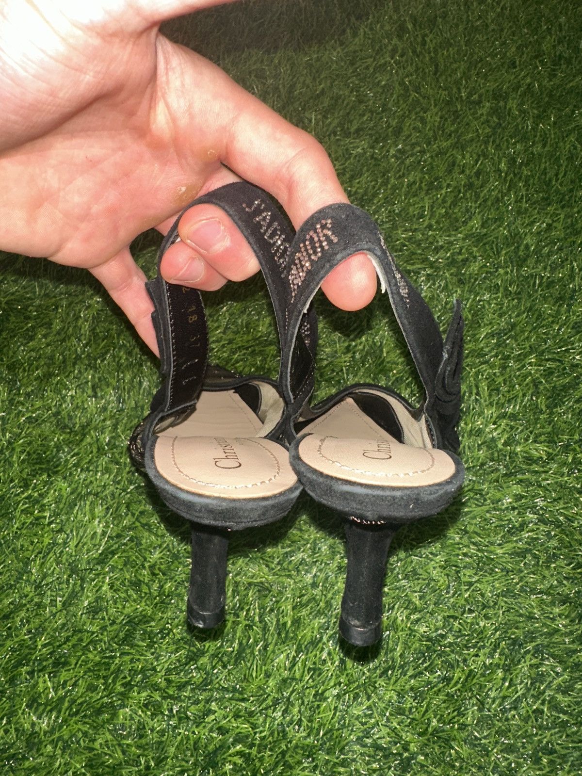 Christian Dior Monsieur Christian Dior Mesh & Suede J'Adior Slingback Pumps Size 37 Size US 7 / IT 37 - 5 Thumbnail