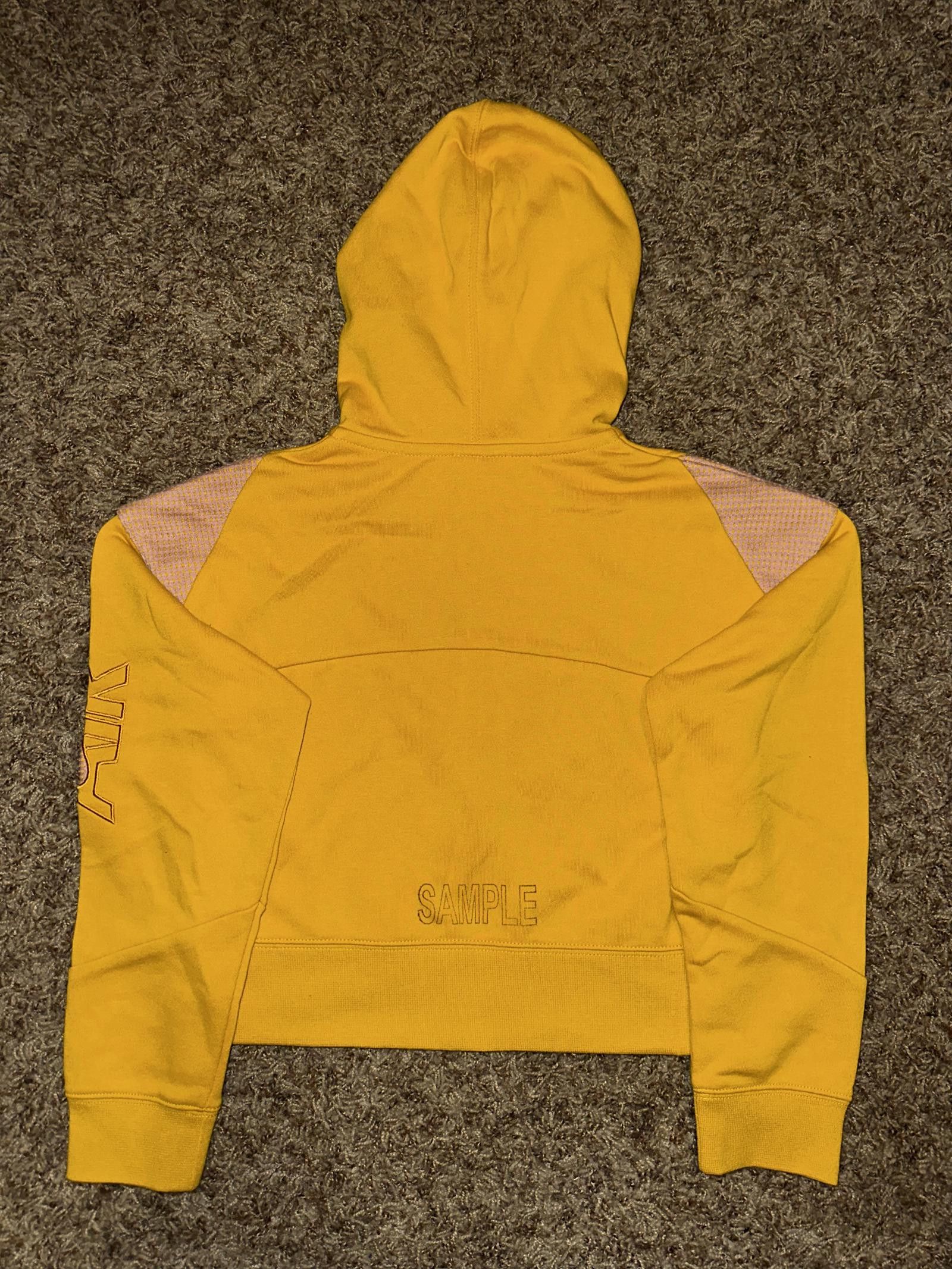 Nike Air Big Kids (Girl’s) French Terry Full-Zip Yellow Hoodie Sample