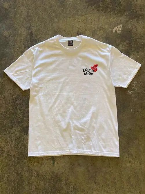 Other Heart print white vintage cotton tee Size US L / EU 52-54 / 3 - 6 Thumbnail