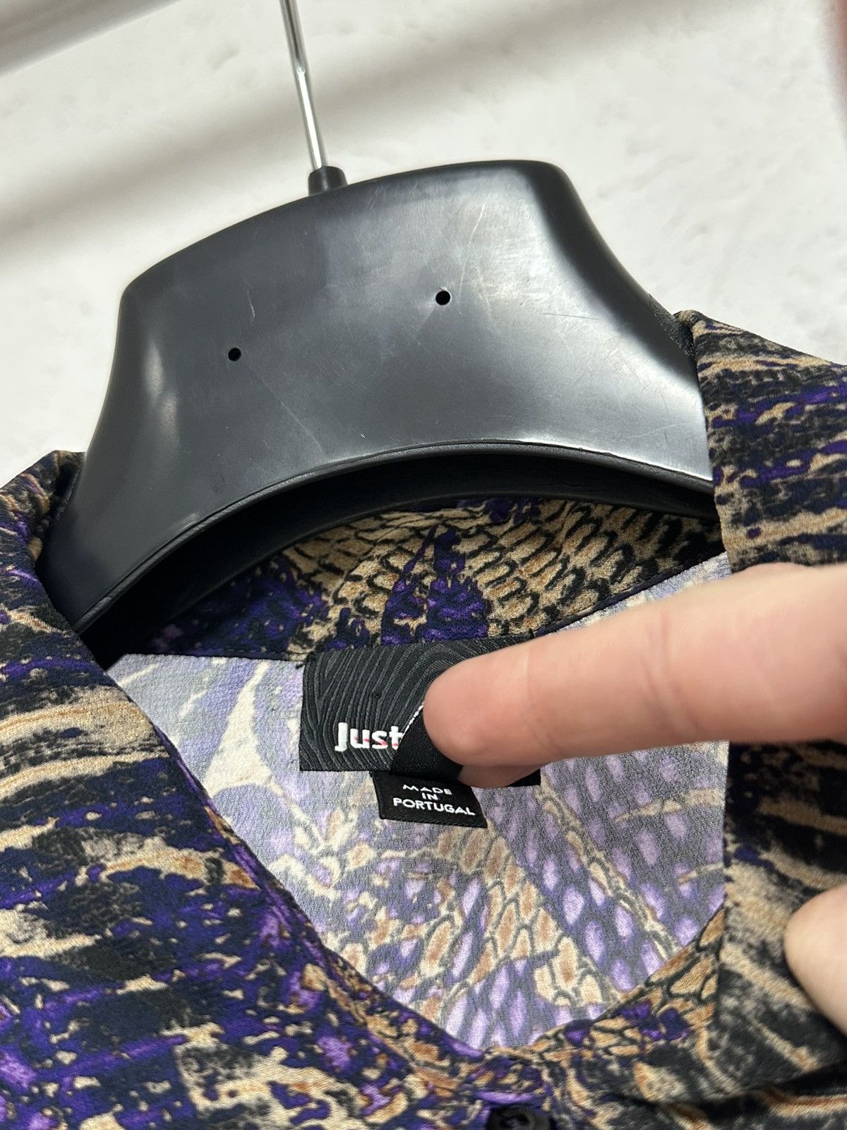 Japanese Brand × Just Cavalli Just Cavalli Shirt L Size Vintage Unique Print Button-Up Size L / US 10 / IT 46 - 6 Thumbnail