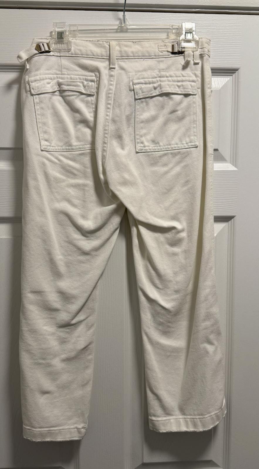 Polo Ralph Lauren White Side Buckle Capri Pants Size 8 Ralph Lauren Size 30" / US 8 / IT 44 - 4 Thumbnail