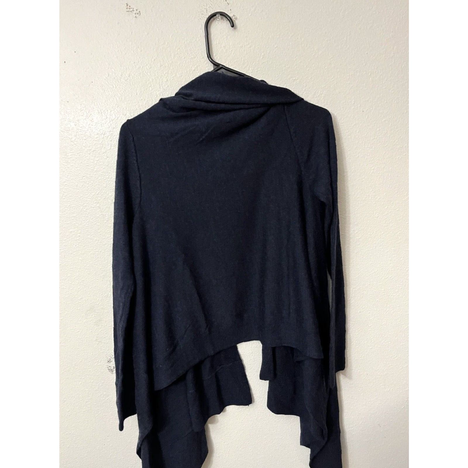 H&M VINTAGE H&M Womens Cardigan Sweater Open Front Knit Chunky Knit Long Sleeve Collared Casual Fall Winter XS/S Blue Women Size XS / US 0-2 / IT 36-38 - 2 Thumbnail