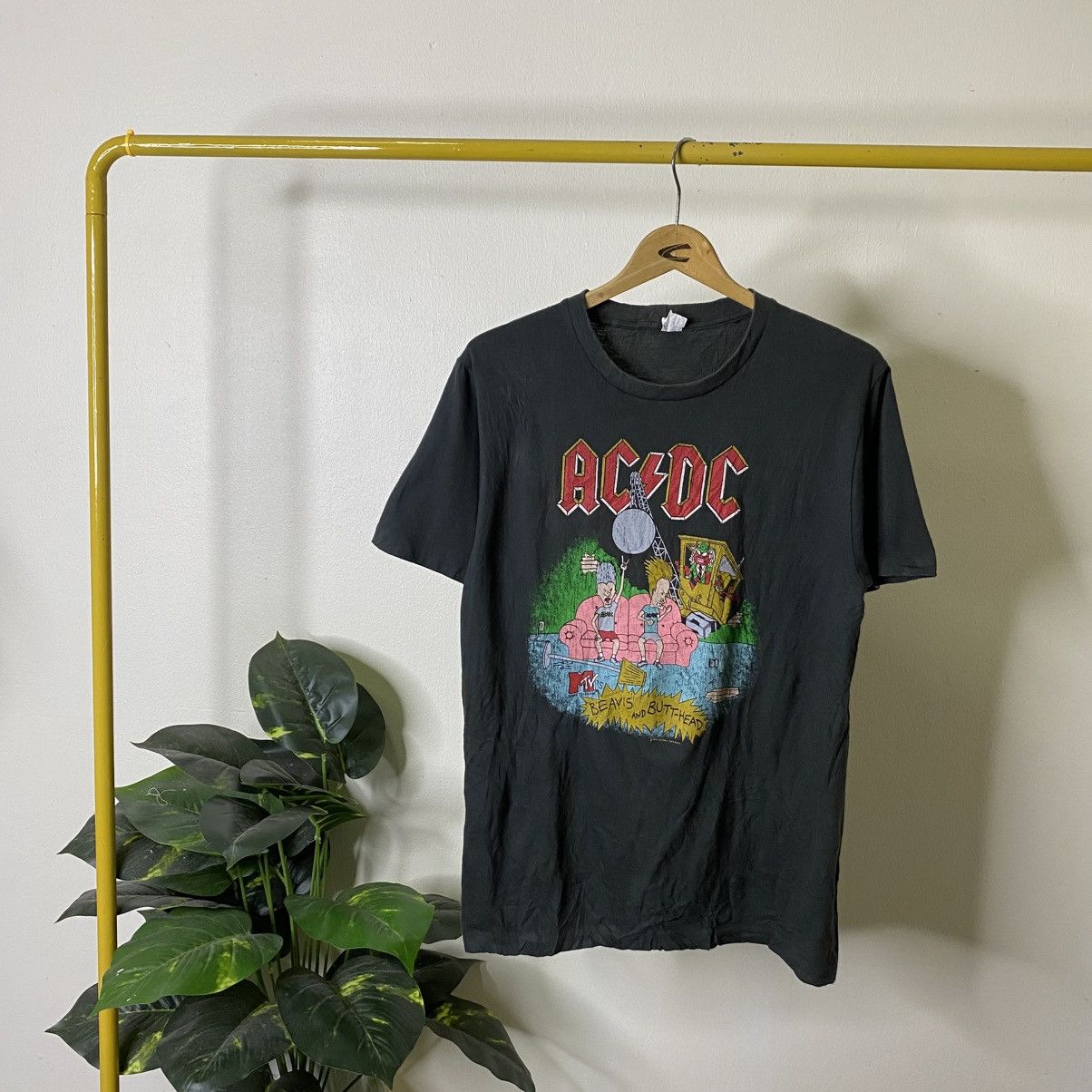 AC/DC Y2K Acdc x Beavis & Butthead Collaboration Boot T Shirt Size US M / EU 48-50 / 2 - 1 Thumbnail