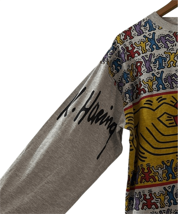 Andy Warhol × Keith Haring × Vintage Vintage 90s Keith Haring Popart Ovp Longsleeves Size US M / EU 48-50 / 2 - 4 Thumbnail