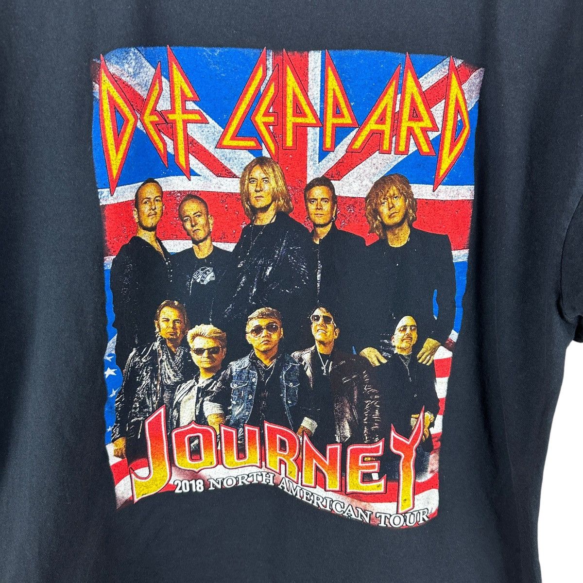 Band Tees Mens Y2K Def Leppard X Journey 2018 NA Tour Shirt Size US XL / EU 56 / 4 - 3 Thumbnail