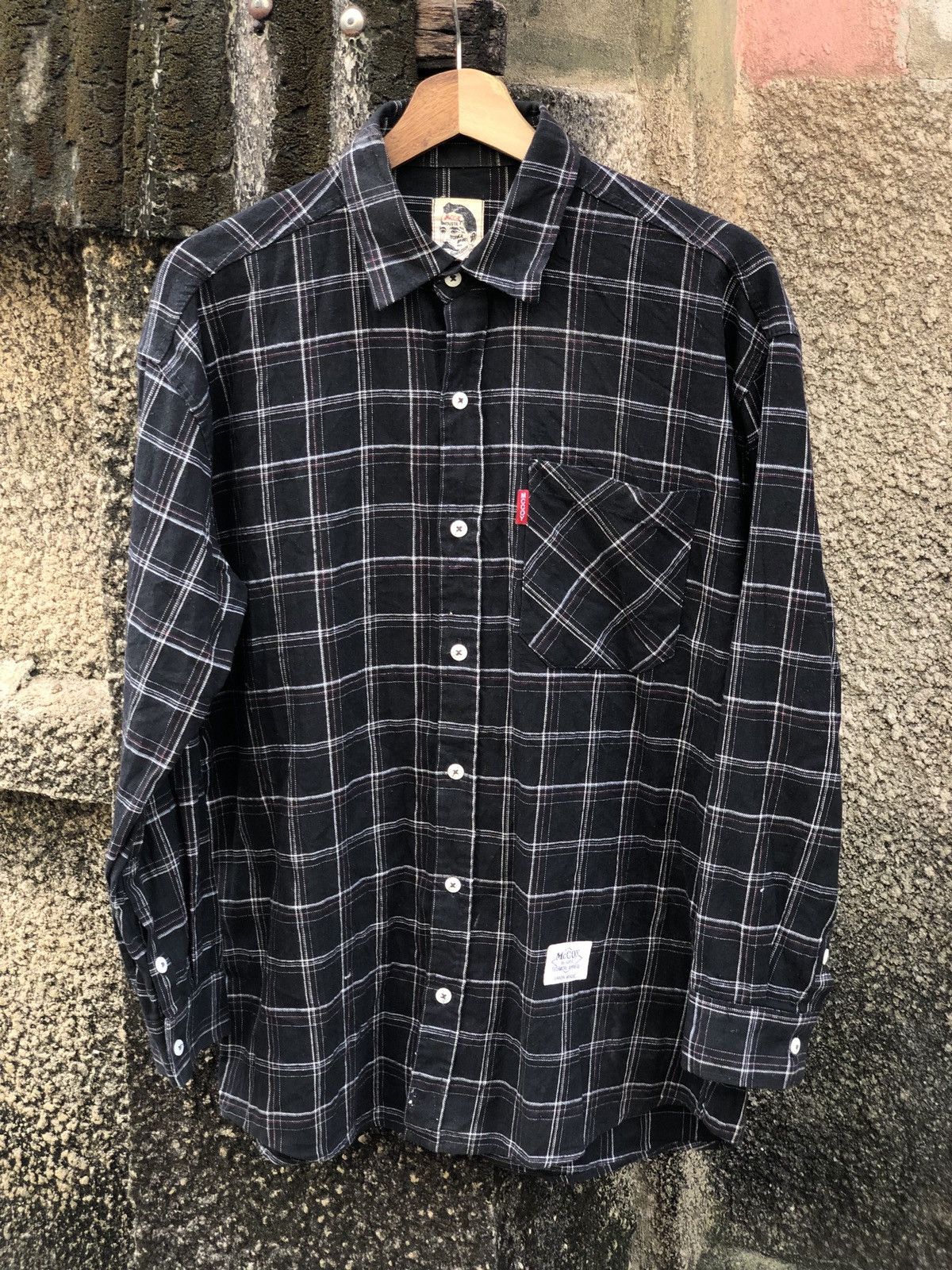 The Real McCoy's The Real McCoy Union Made Black Plaid Button Shirts Size US L / EU 52-54 / 3 - 1 Thumbnail