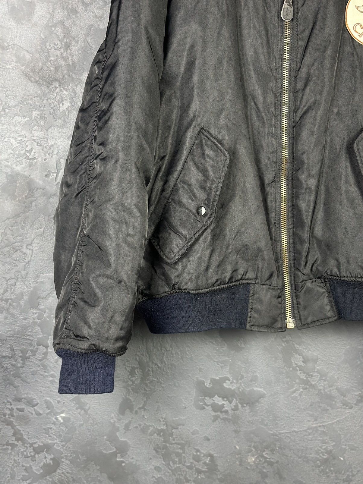 Vintage Vintage Buster Night Crows MA-1 Bomber Jacket Size US XL / EU 56 / 4 - 4 Thumbnail