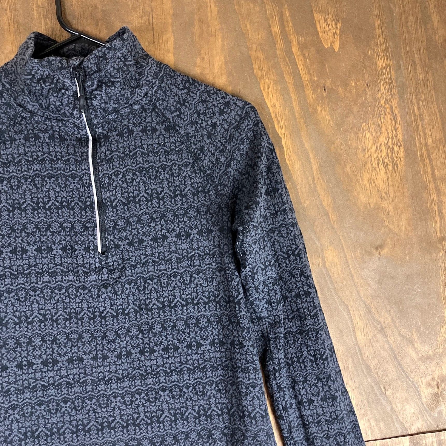 Eddie Bauer VINTAGE Eddie Bauer Womens Jacket Gray Black 1/4 Zip Outdoor Pullover Cotton Blend M Size M / US 6-8 / IT 42-44 - 5 Thumbnail