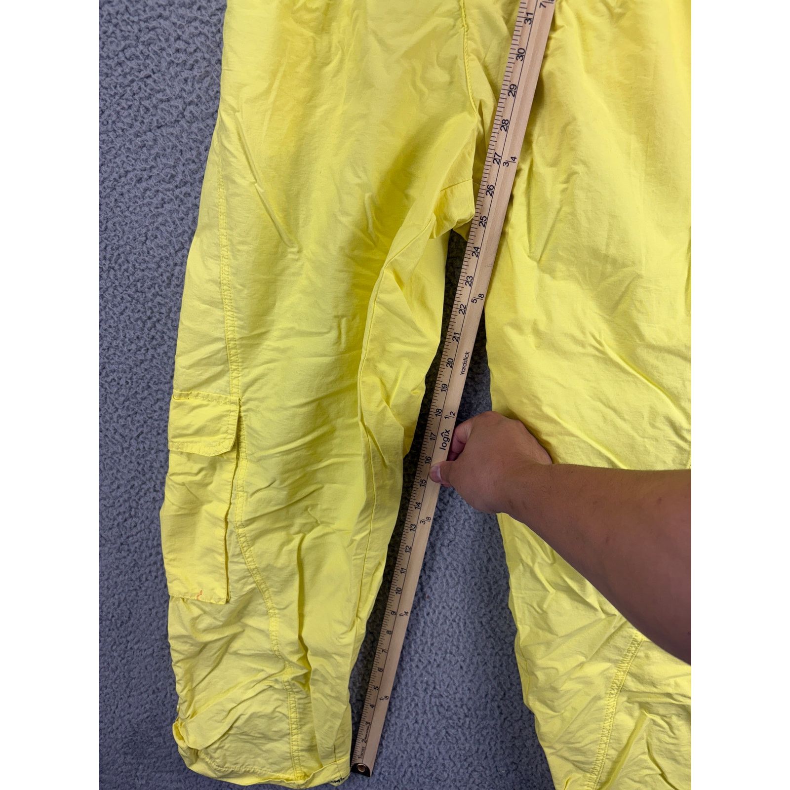 Free People Free People Mesmerize Parachute Cargo Pants Womens M Yellow Size 28" / US 6 / IT 42 - 4 Thumbnail