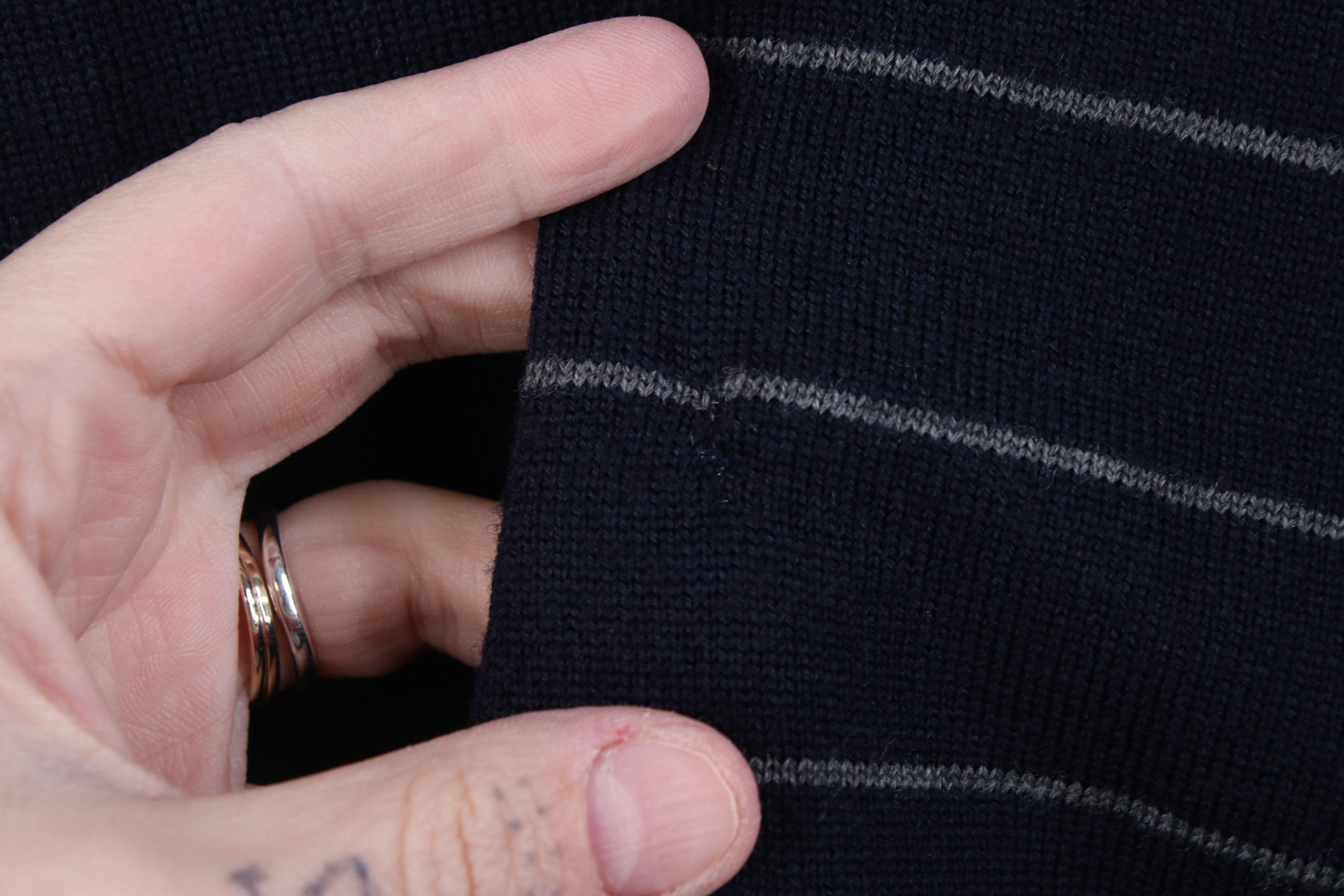 Eddie Bauer Vintage 90s Eddie Bauer Knit Striped Collared Sweater Blue Size US XL / EU 56 / 4 - 4 Thumbnail