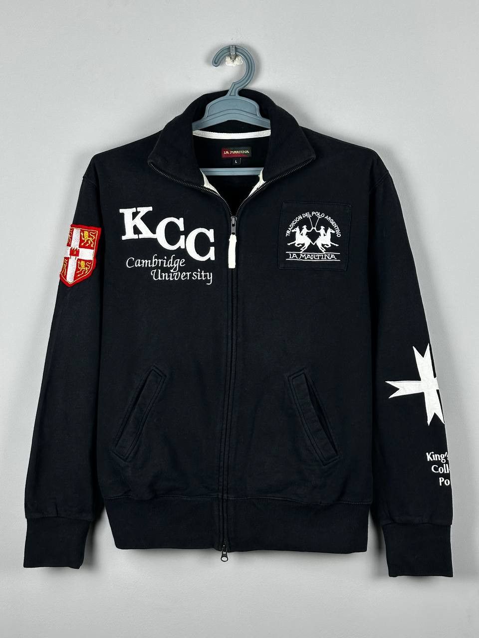 La Martina Vintage La Martina Cambridge University Polo Club Zip Sweate Size US L / EU 52-54 / 3 - 1 Thumbnail