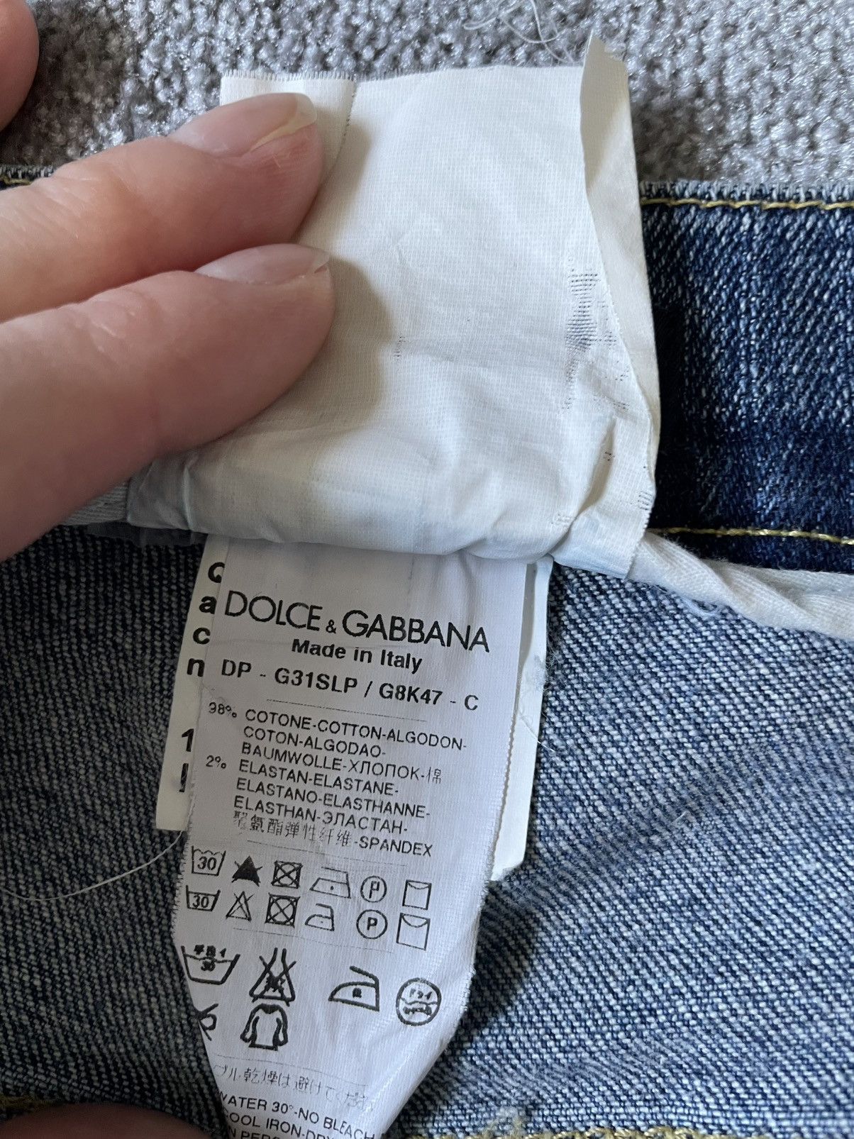 Dolce & Gabbana Slim Washed Jeans Size US 34 / EU 50 - 6 Thumbnail