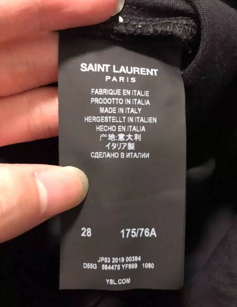 Saint Laurent Paris Saint Laurent 19FW Black D20 Jeans- Size US 28 / EU 44 - 5 Thumbnail