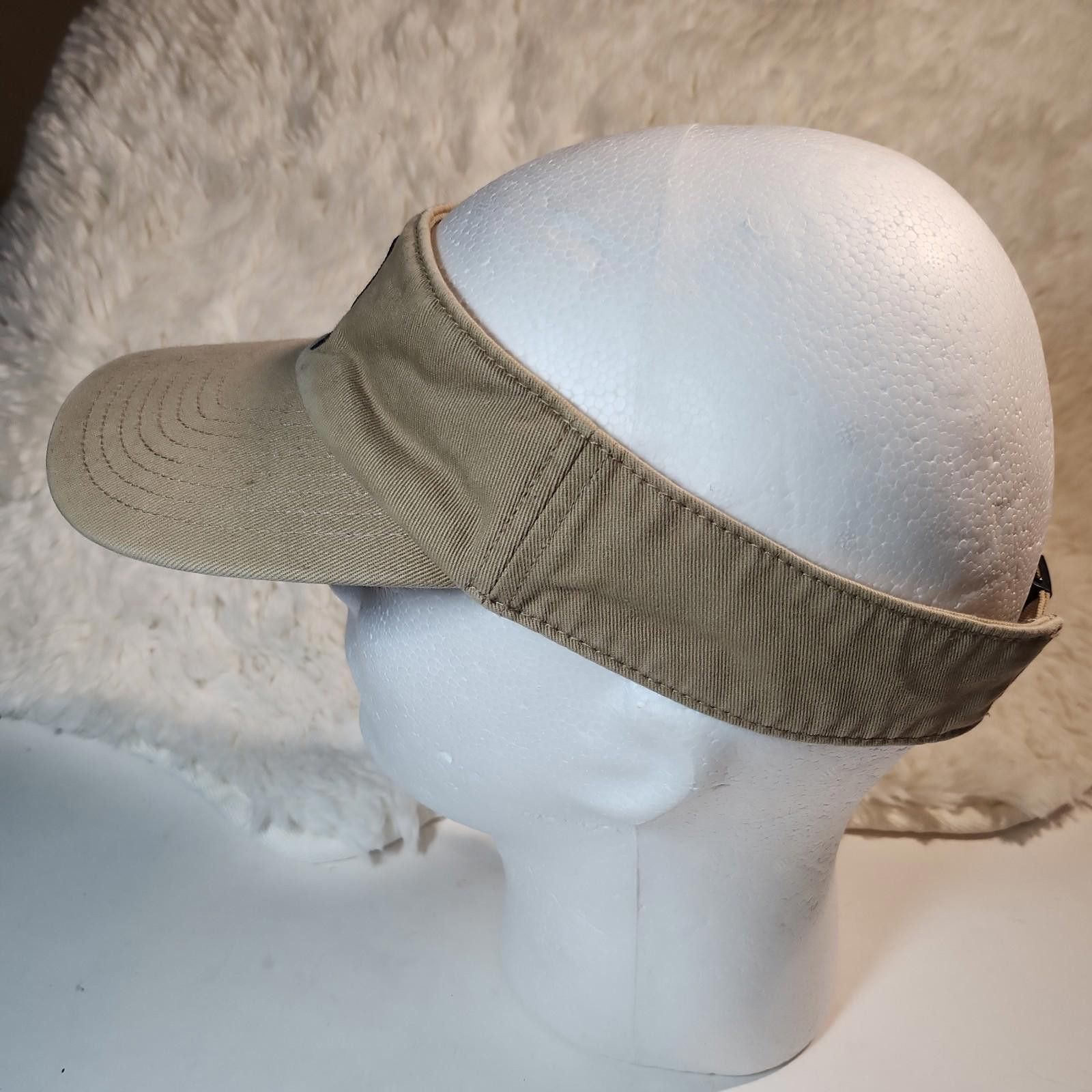 Adidas Adidas Visor Hat Cap Climate Beige Adjust Embroidered Golf Size ONE SIZE - 2 Thumbnail