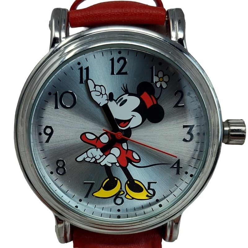 Disney Disney Minnie Mouse Red Polka Dot Watch Classic Silver-toned Size ONE SIZE - 1 Thumbnail