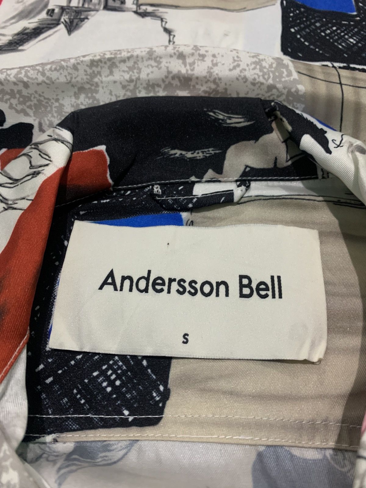 Andersson Bell Andersson Bell Capri Printed Open Colar Shirt Size US M / EU 48-50 / 2 - 4 Thumbnail
