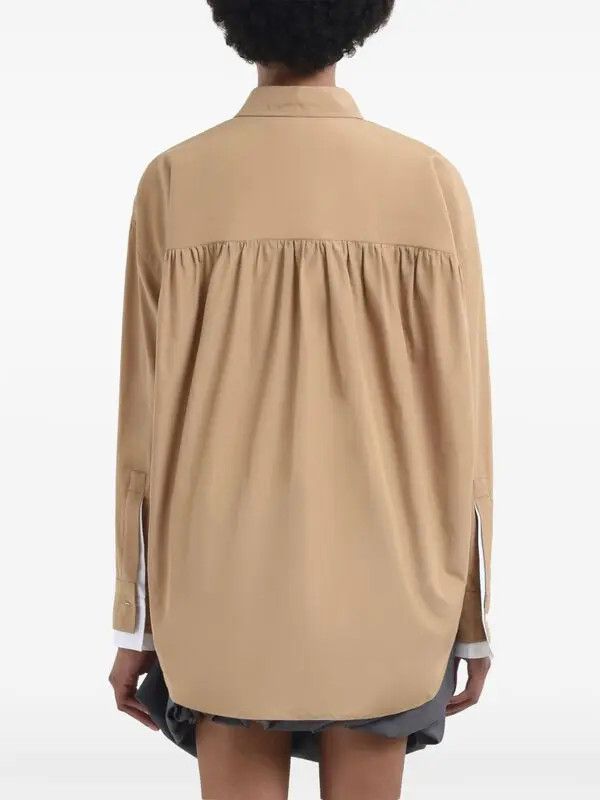 Marni o1w1db10426 Cotton Shirt in Beige Size S / US 4 / IT 40 - 3 Thumbnail