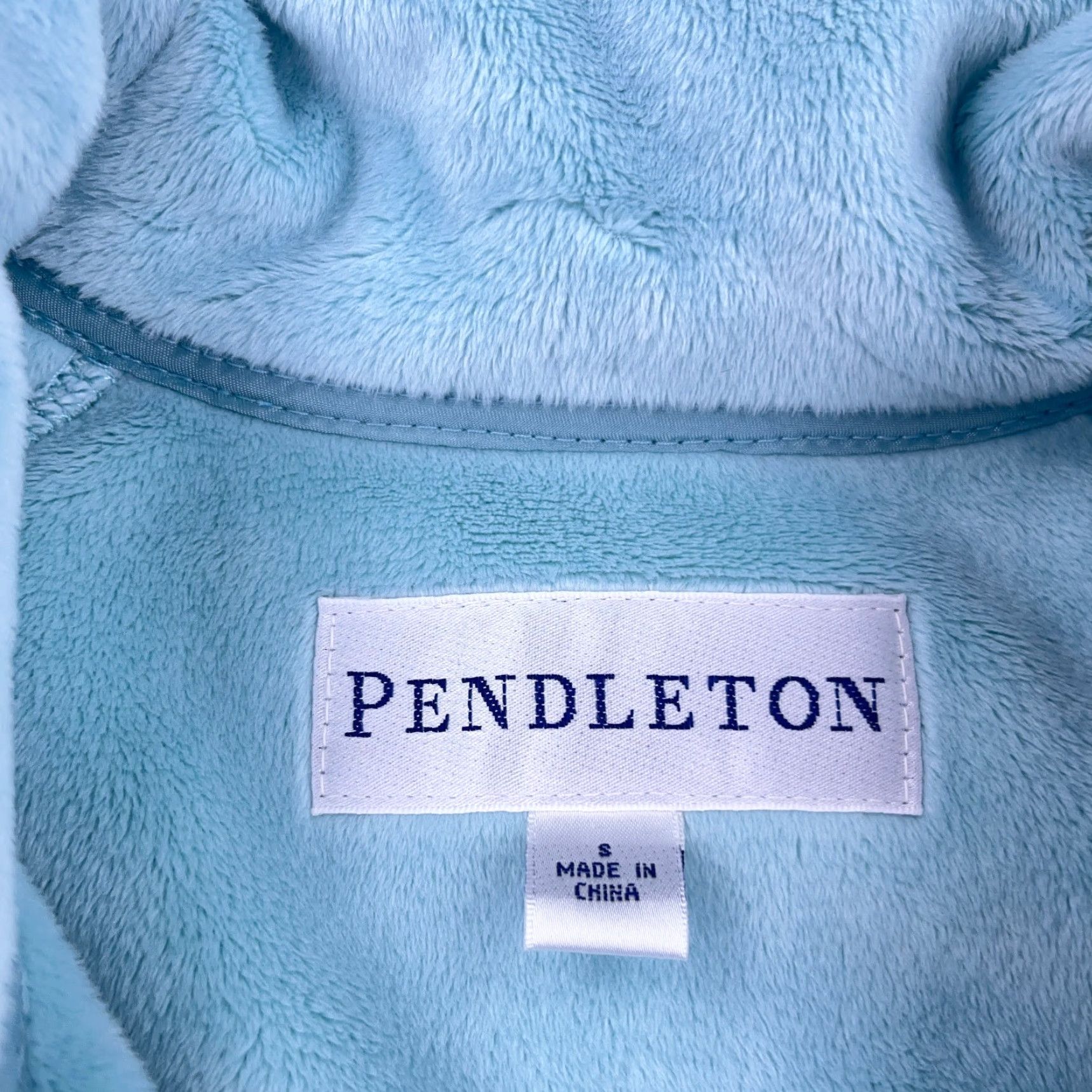 Pendleton Pendleton Jacket Women S Light Blue Fleece Full Zip P87738 Size S / US 4 / IT 40 - 2 Thumbnail